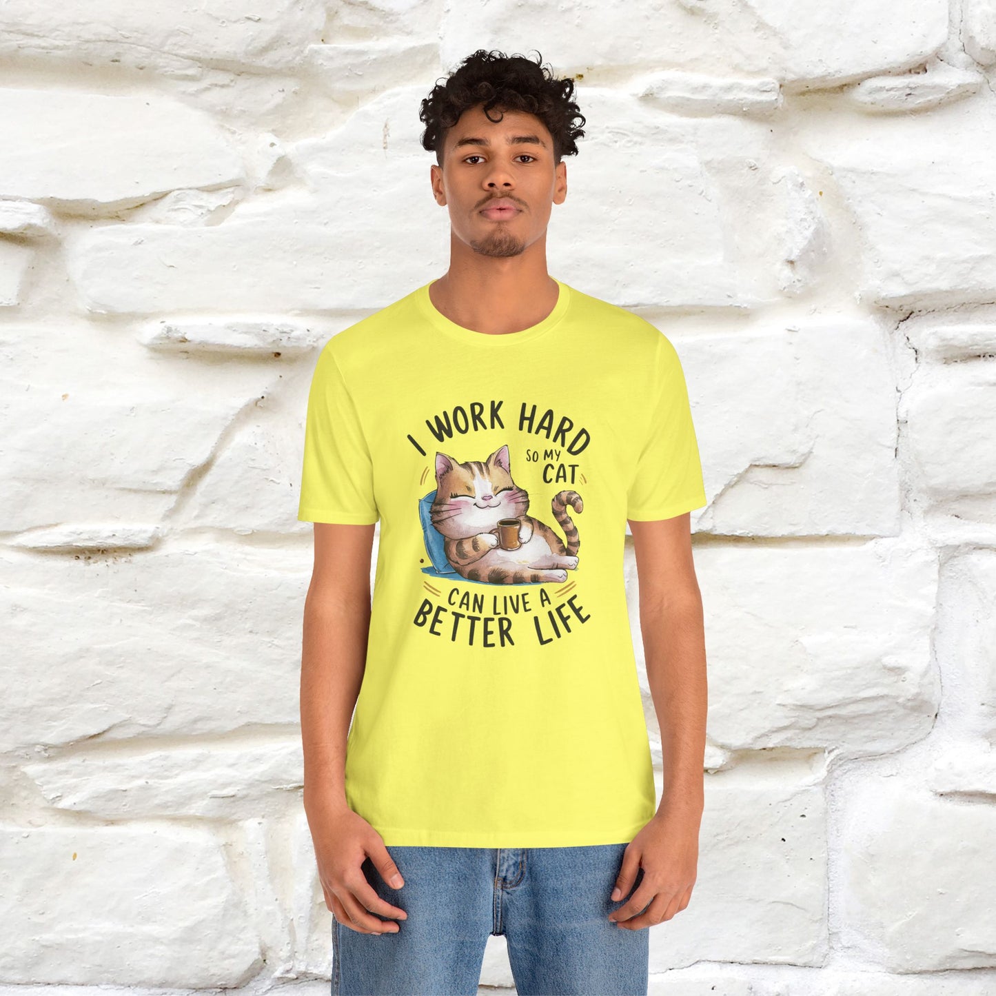 I Work Hard So My Cat Can Have a Better Life | Funny Cat Shirt | Nunu&Miao Studio - Nunu&Miao Studio
