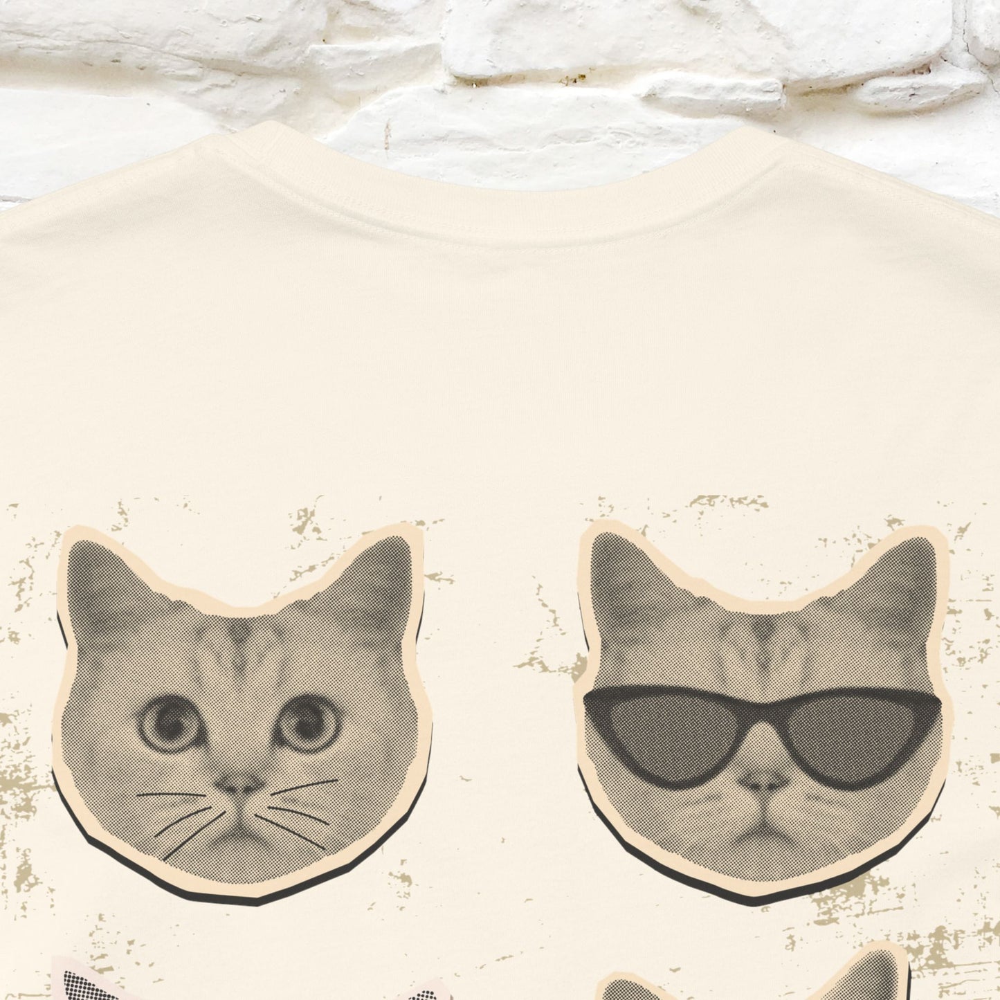 ''Vintage Cat'' Cat T-Shirt | Nunu&Miao Studio