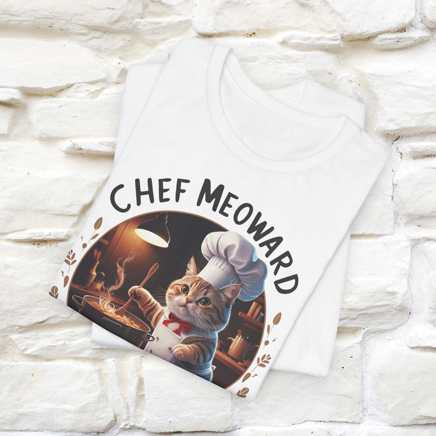 "Chef Meoward Gourmet Purrfection" Cat T-Shirt for Men & Women | 100% Cotton* - Nunu&Miao Studio