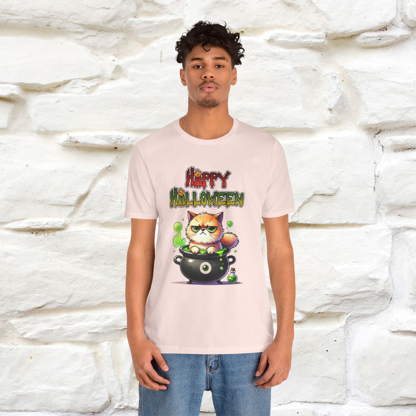 "Angry Cat Happy Halloween" Cat T-shirt |Nunu&Miao Studio
