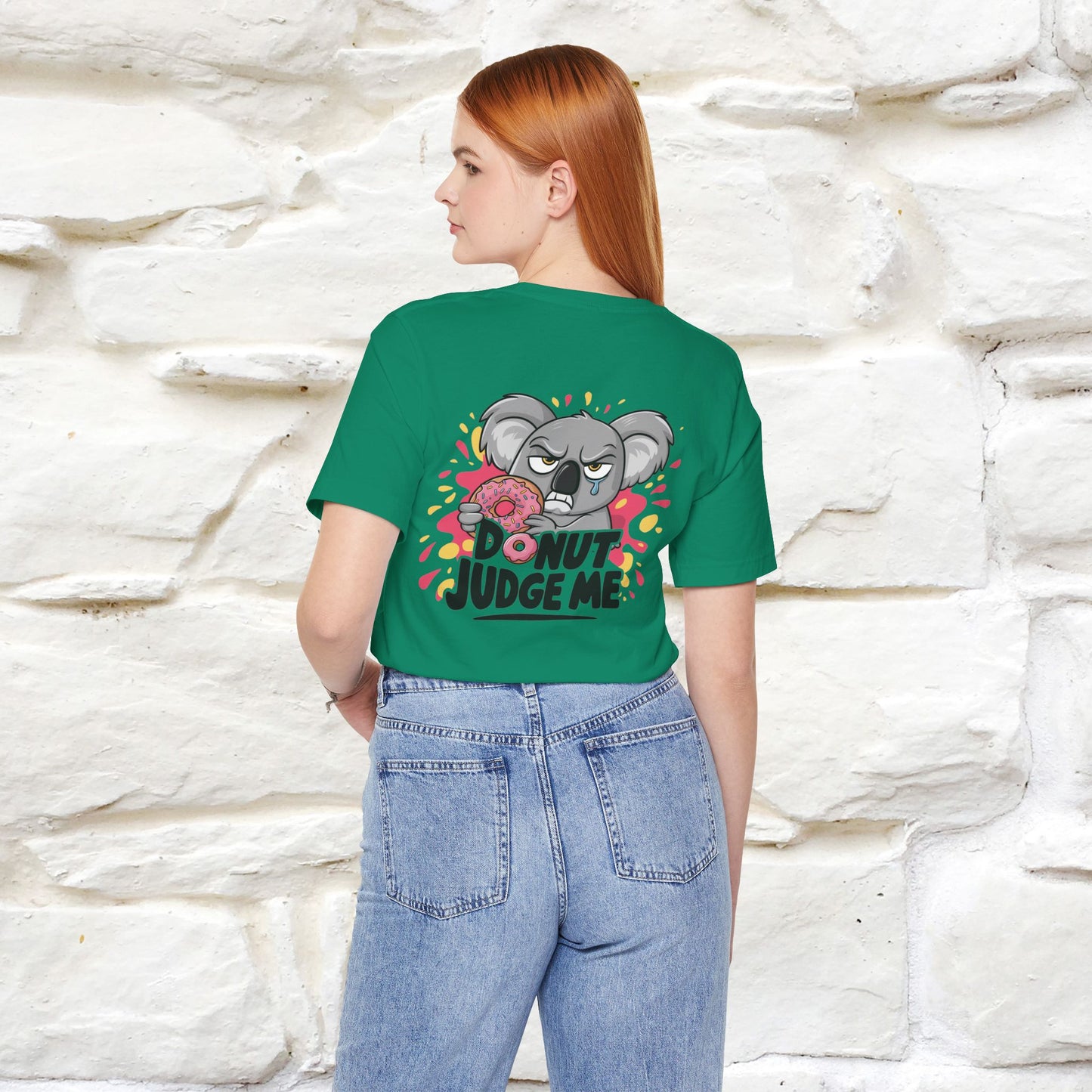 "Donut Judge Me " |Funny T-Shirt | Front & Back Design | Nunu&Miao Studio