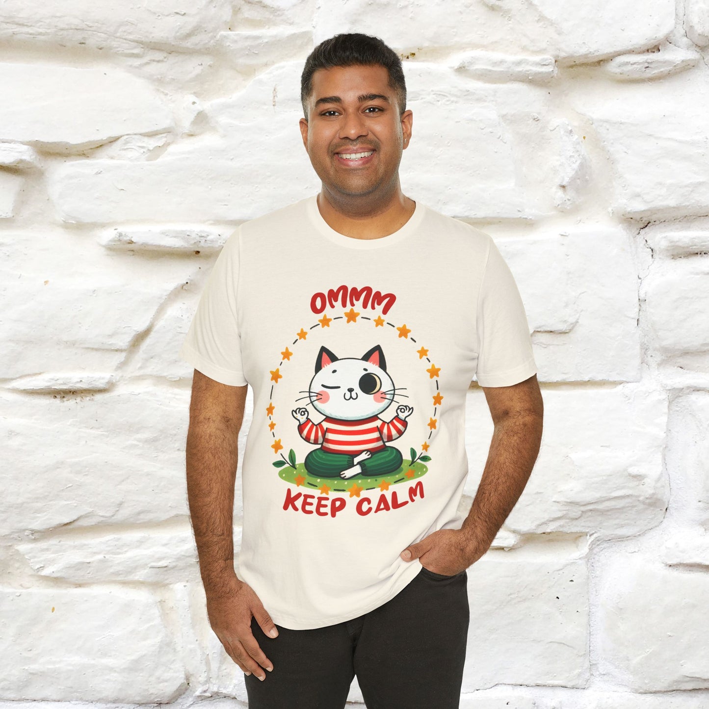 ''Ommm, Keep Calm'' Cat T-Shirt | Nunu&Miao Studio