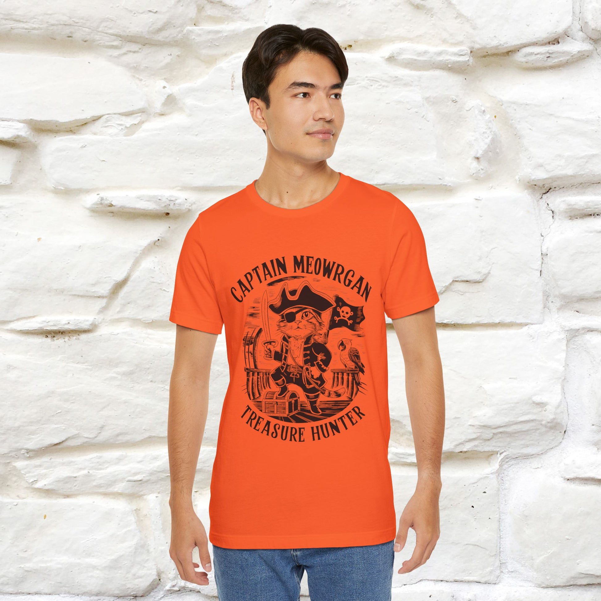 Captain Meowrgan Treasure Hunter |  |Cat T-Shirt | Nunu&Miao Studio - Nunu&Miao Studio