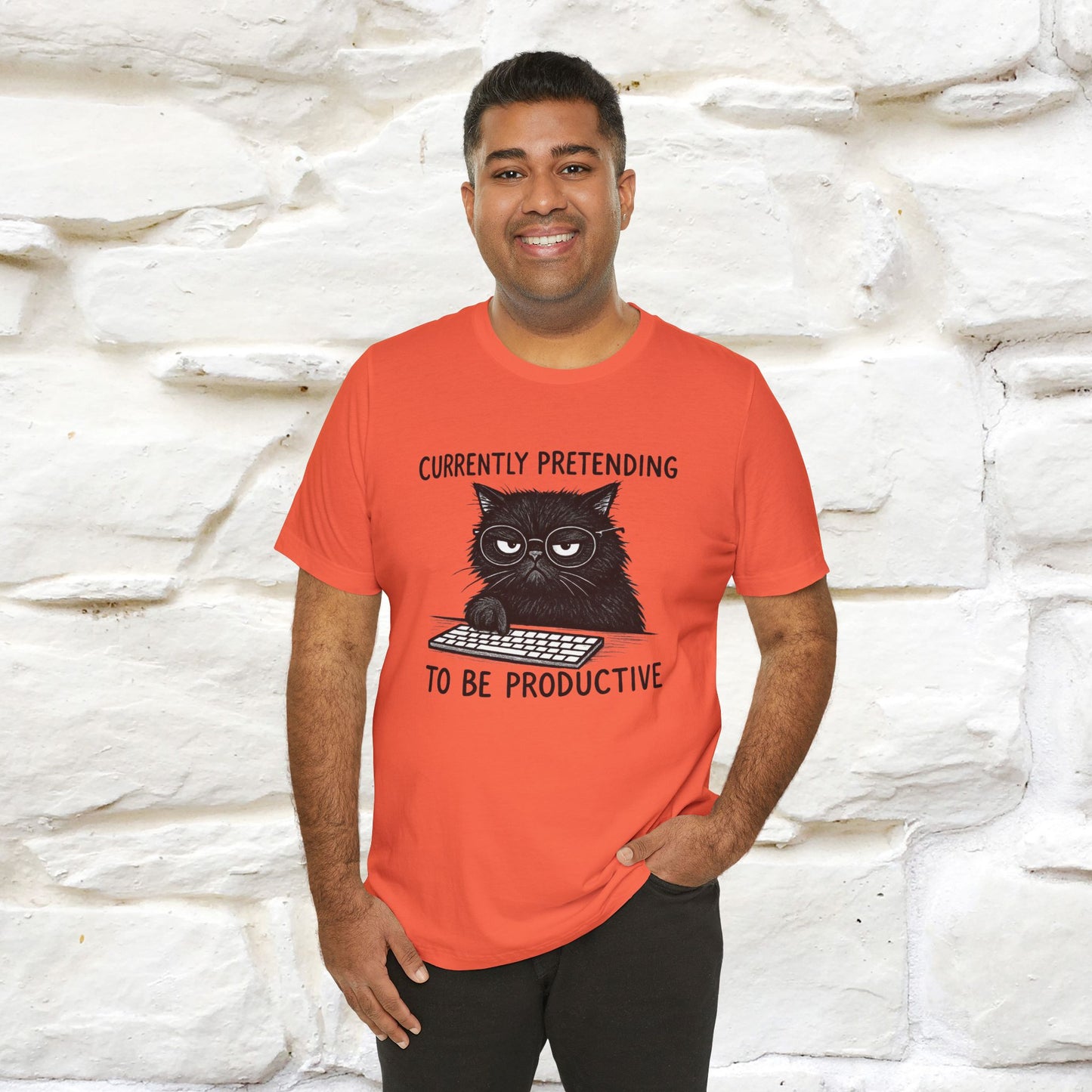 "Currently Pretending To Be Productive" |Cat T-Shirt | Nunu&Miao Studio