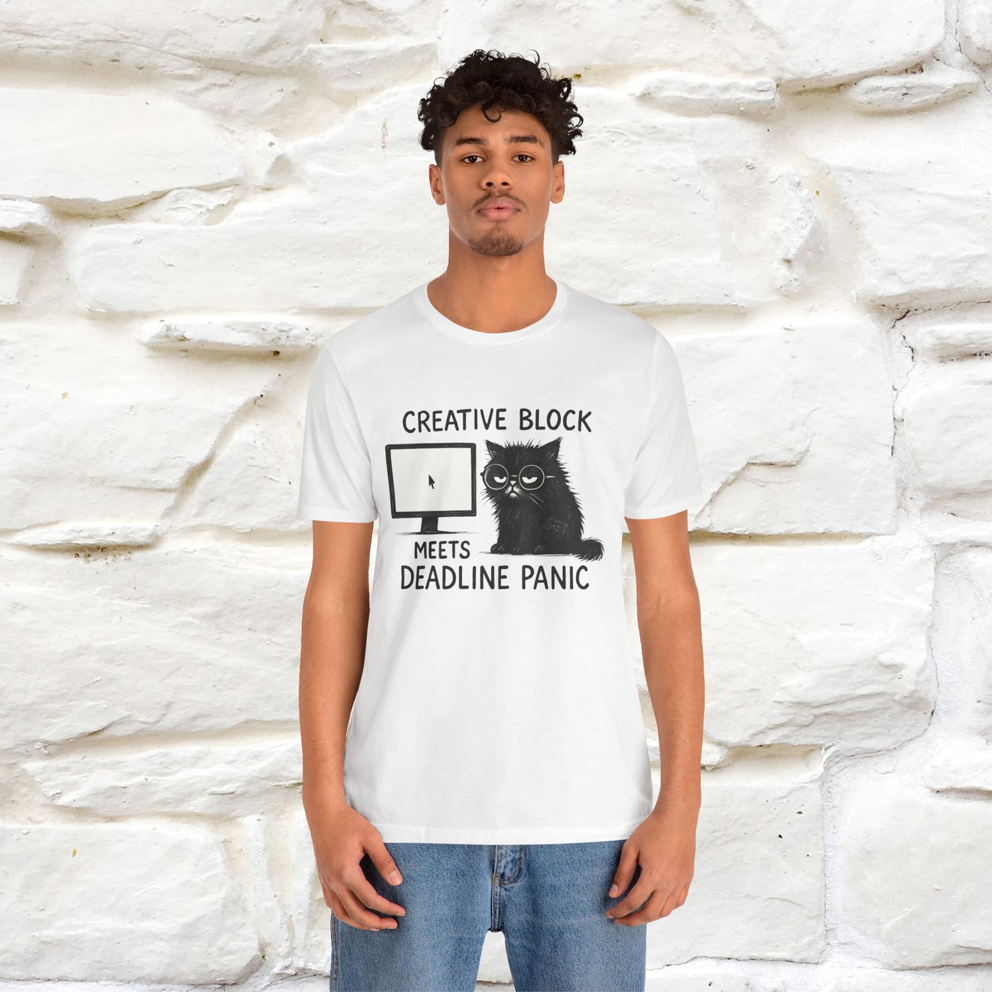 "Creative Block Meets Deadline..." |Cat T-Shirt | Nunu&Miao Studio