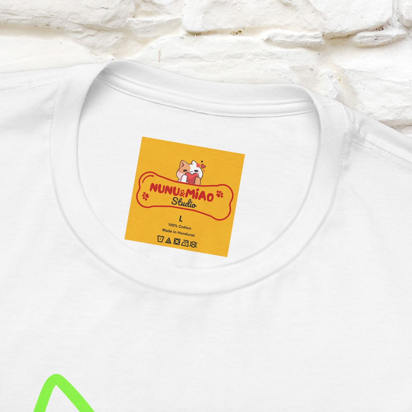 ''Everything Will Be Ok '' Cat T-Shirt Front and Back Design | Nunu&Miao Studio
