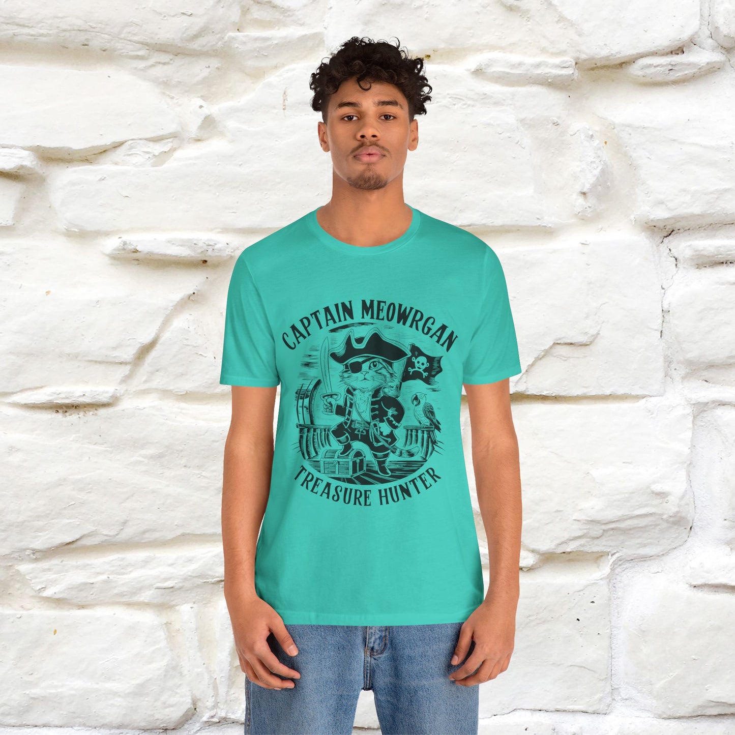 Captain Meowrgan Treasure Hunter |  |Cat T-Shirt | Nunu&Miao Studio - Nunu&Miao Studio