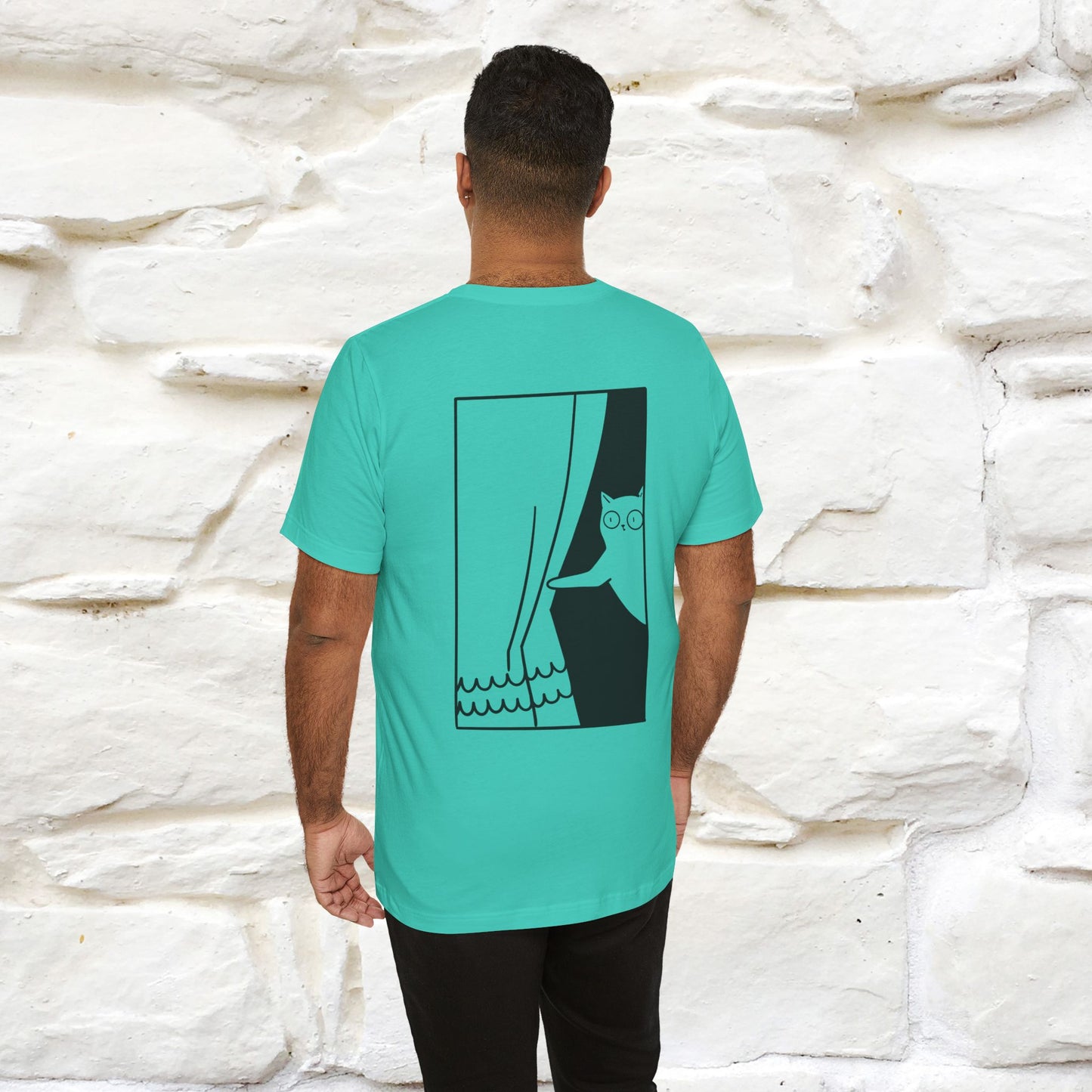 “Don’t trust atoms… they make up everything.” | Cat T-Shirt | Front & Back Design | Nunu&Miao Studio