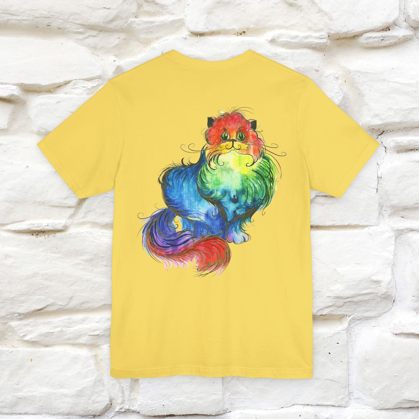 "Il Pittore'' Cat T-Shirt Front and Back Design | Nunu&Miao Studio
