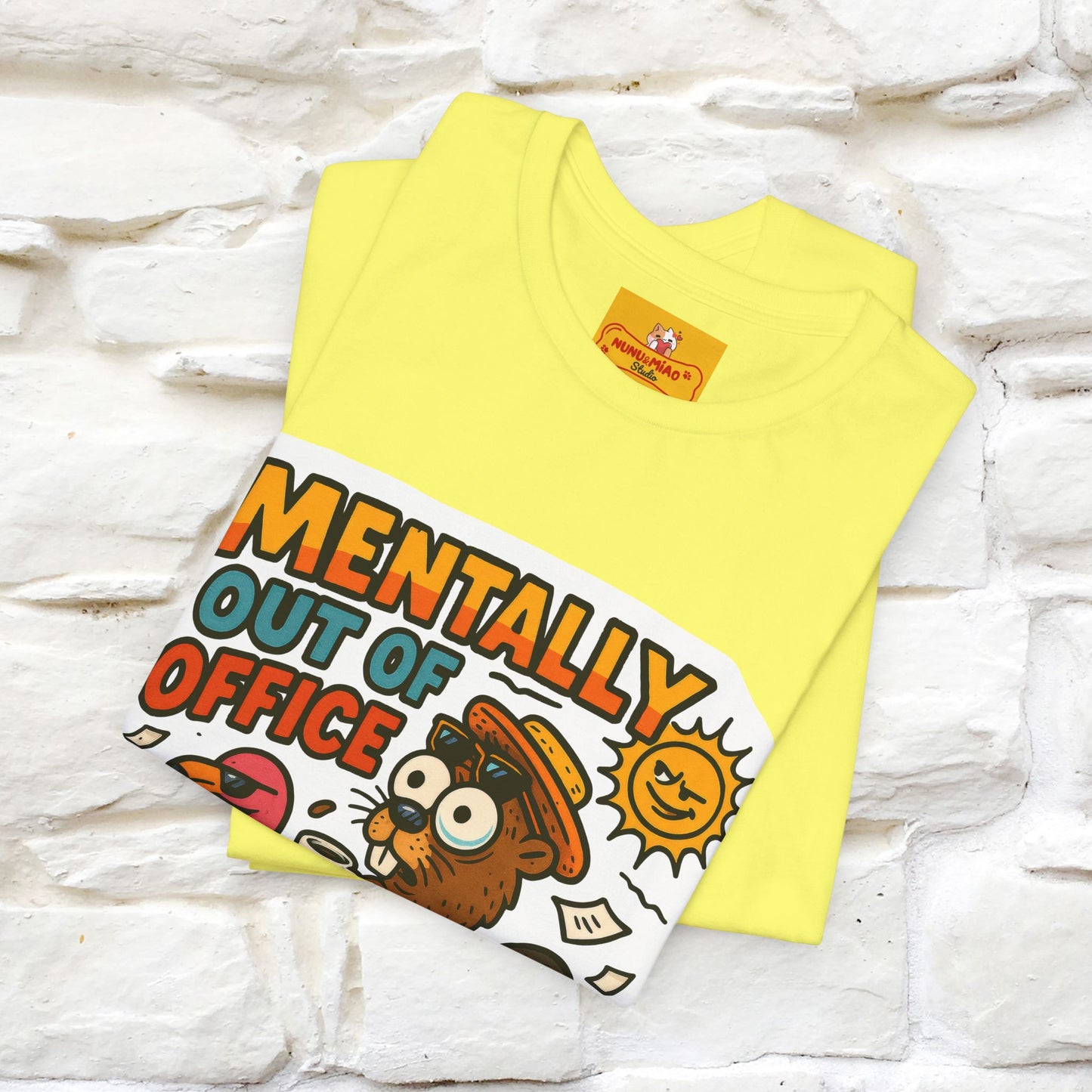''Mentally Out Of Office''| Sarcastic Cat T-Shirt | Nunu&Miao Studio