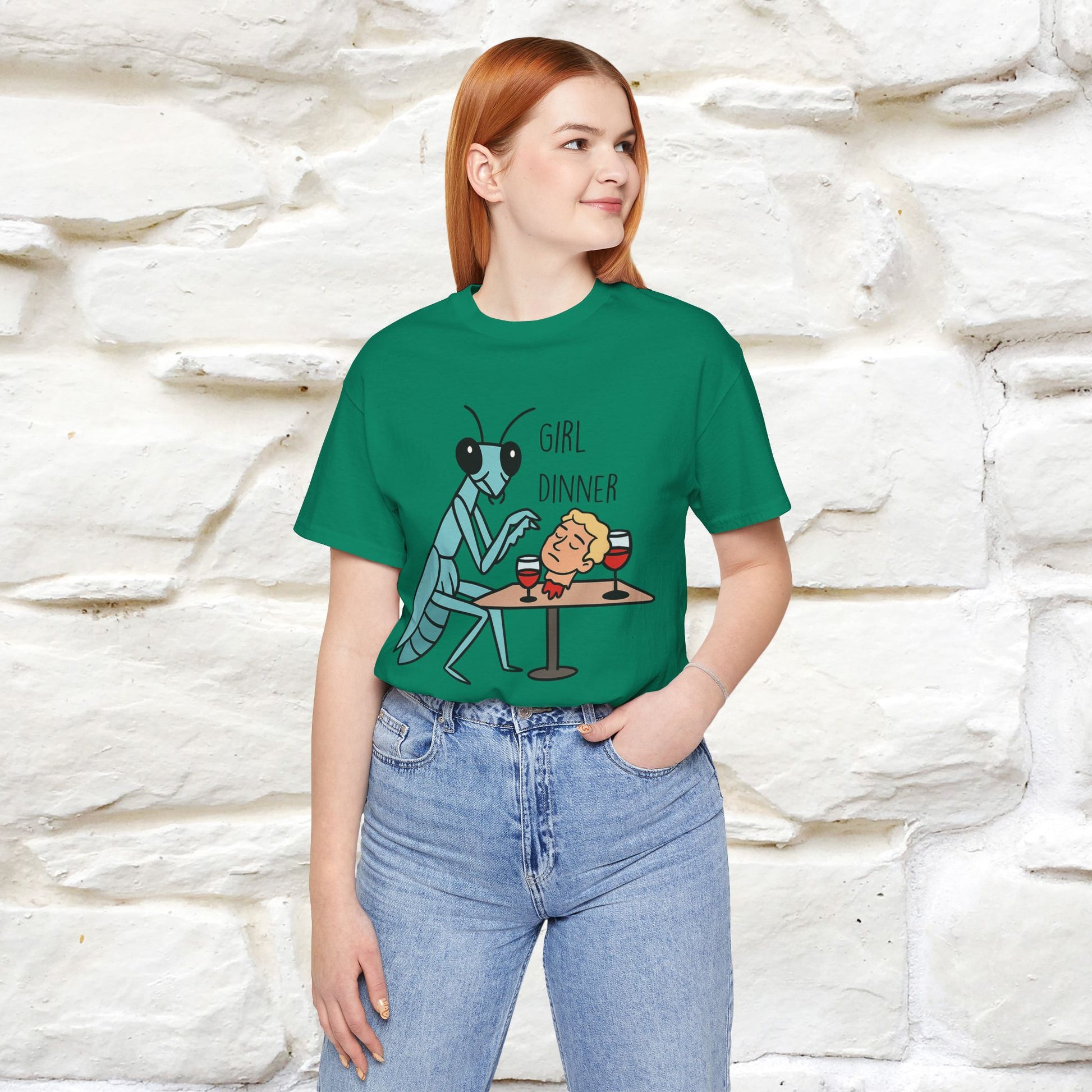 "Girl Dinner" Funny T-shirt |Nunu&Miao Studio - Nunu&Miao Studio