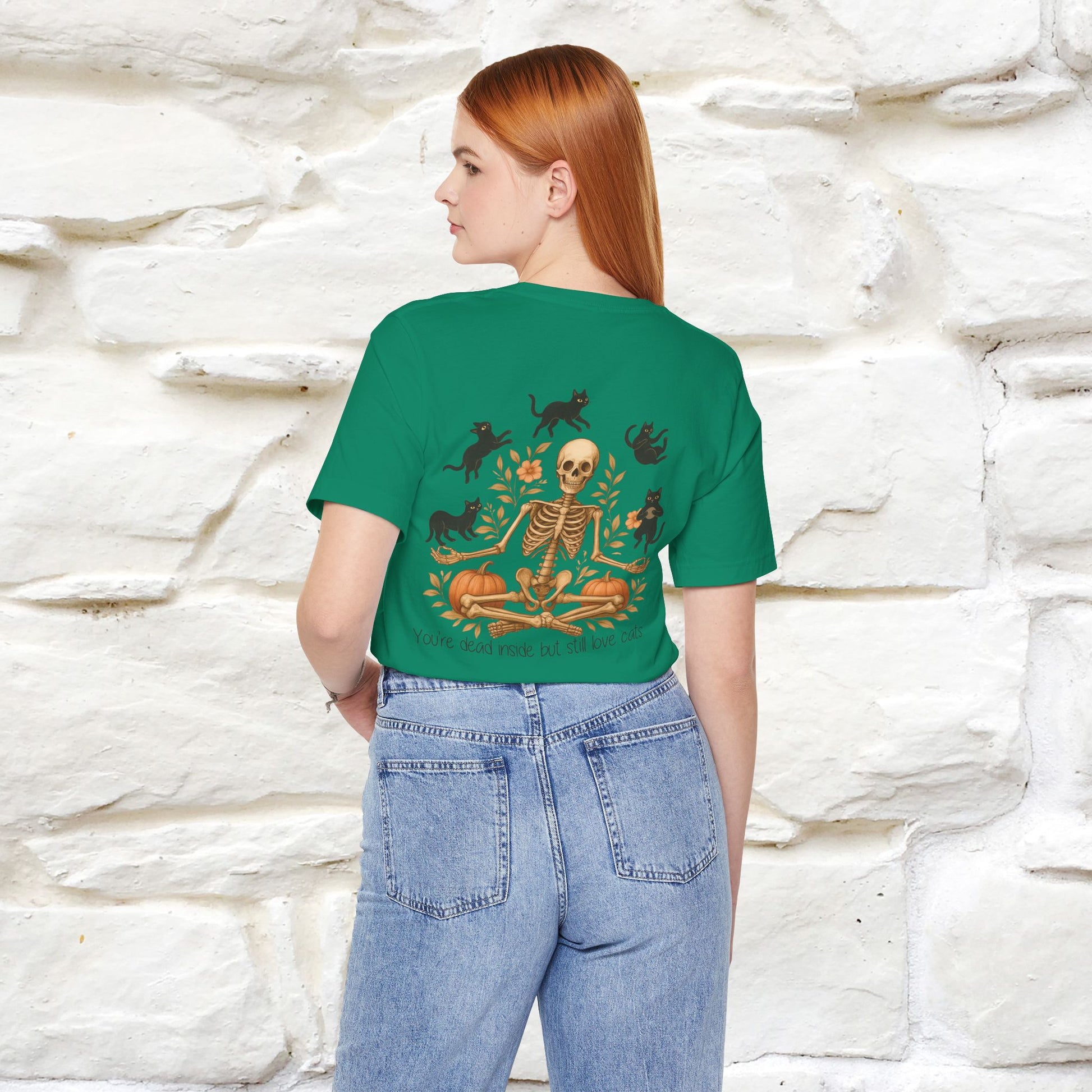 "You're Dead Inside But Still Love Cats " Halloween Cat T-shirt |Nunu&Miao Studio - Nunu&Miao Studio