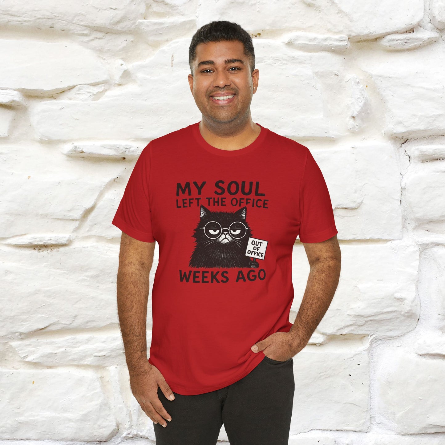 "My Soul Left The Office..." |Funny Cat T-Shirt | Nunu&Miao Studio
