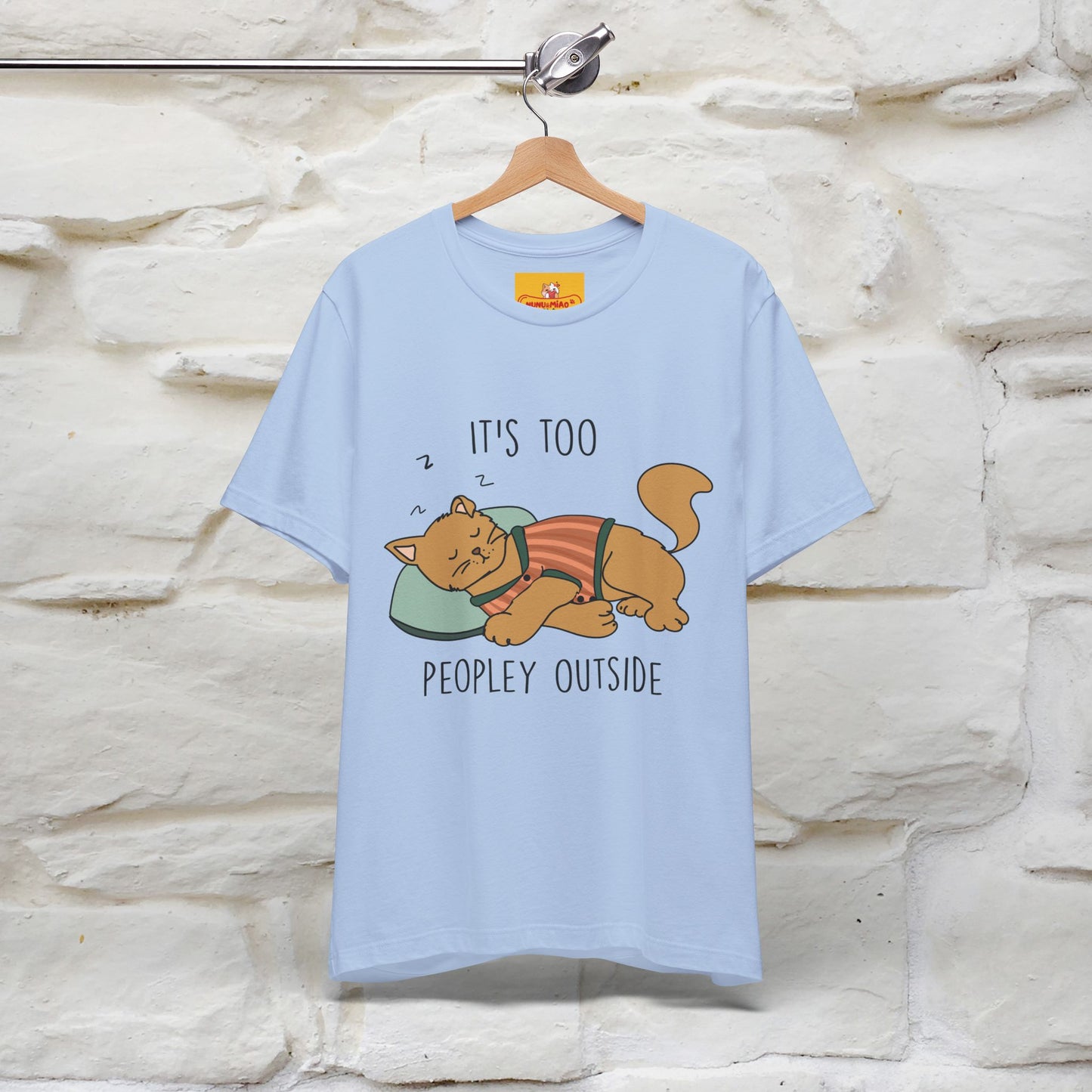 ''It’s Too Peopley Outside'' | Funny Cat T-Shirt | Nunu&Miao Studio