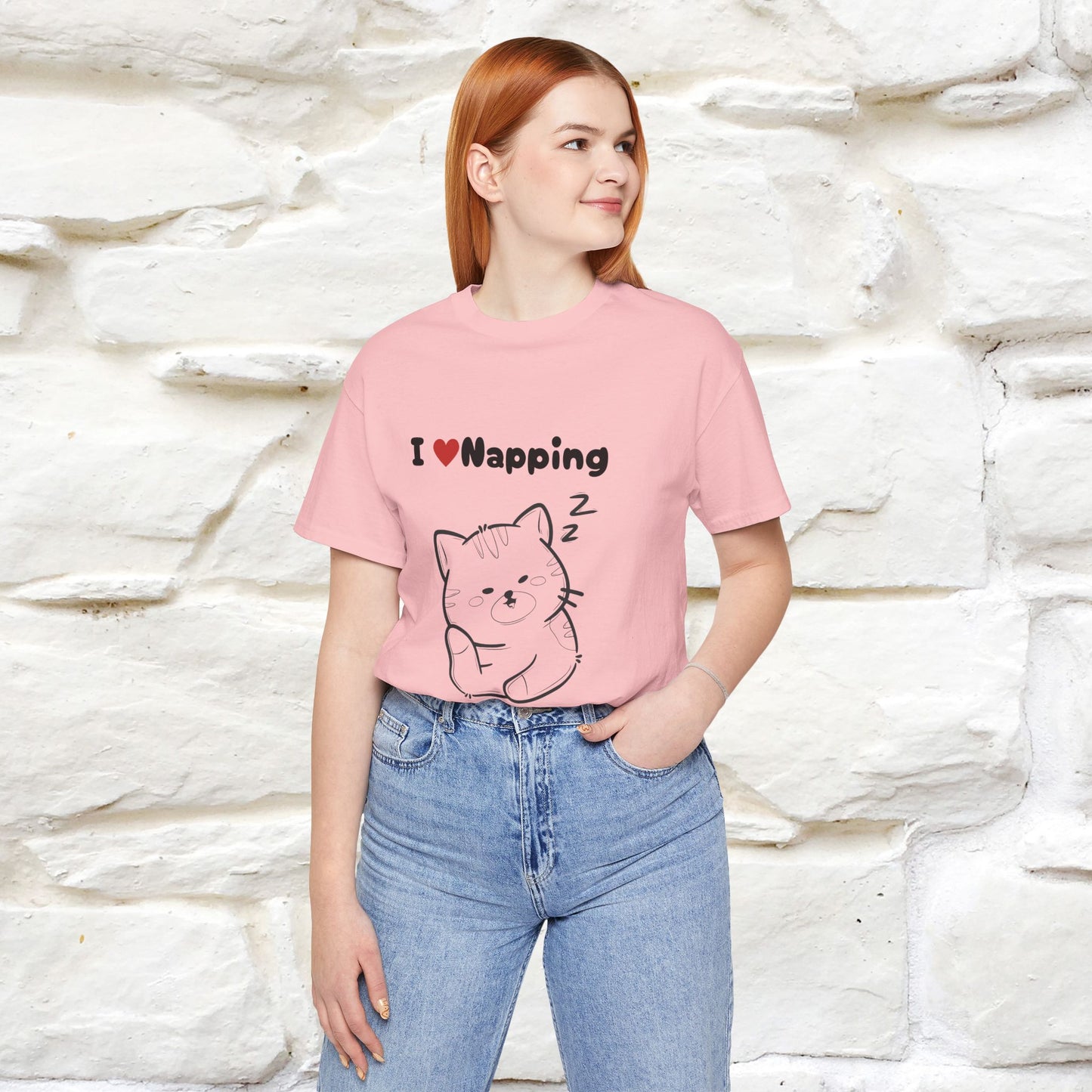 "I Love Napping" Cat T-Shirt | Nunu&Miao Studio - Nunu&Miao Studio