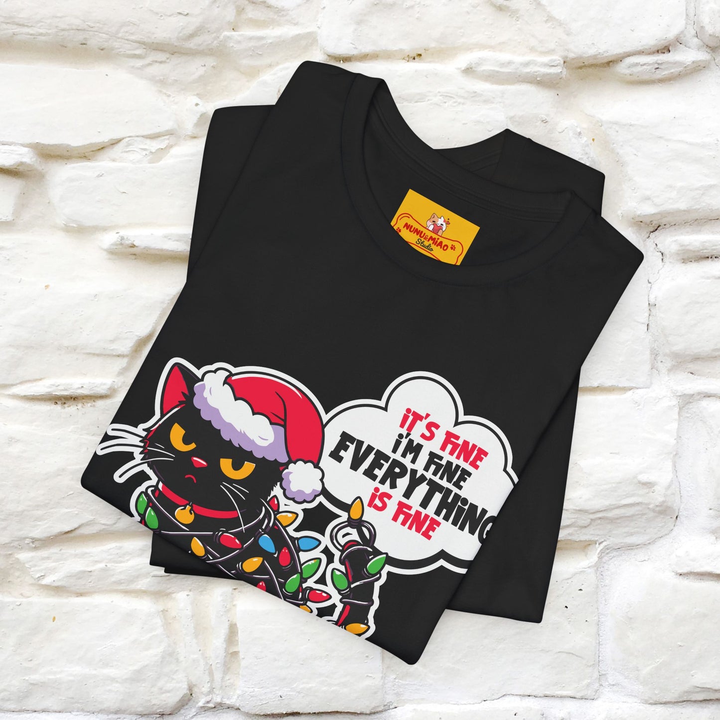 “Everything Is Fine..” | Cat T-Shirt | Nunu&Miao Studio