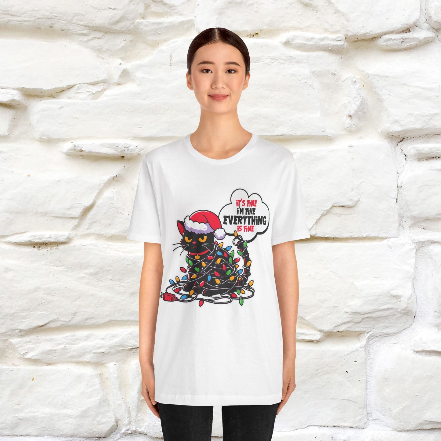 “Everything Is Fine..” | Cat T-Shirt | Nunu&Miao Studio