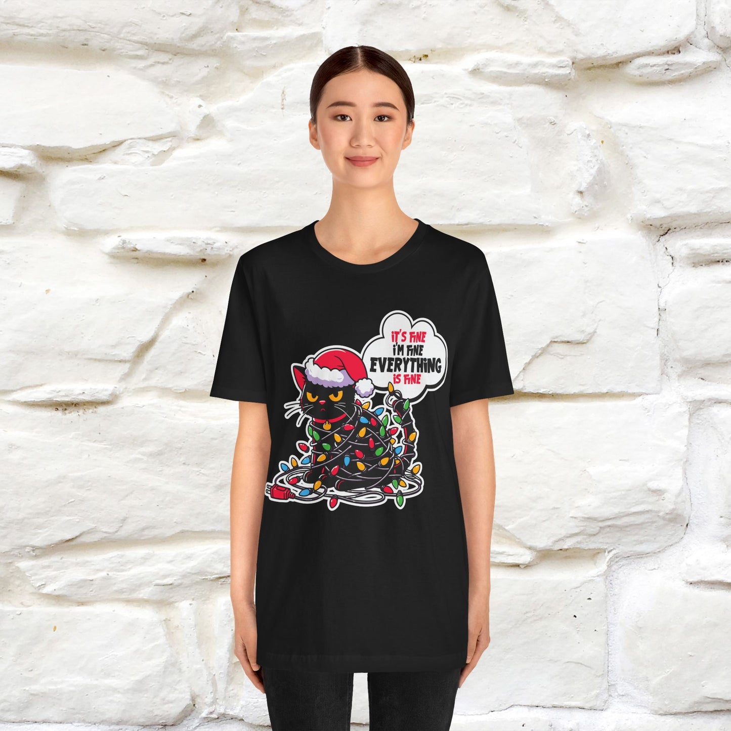 “Everything Is Fine..” | Cat T-Shirt | Nunu&Miao Studio