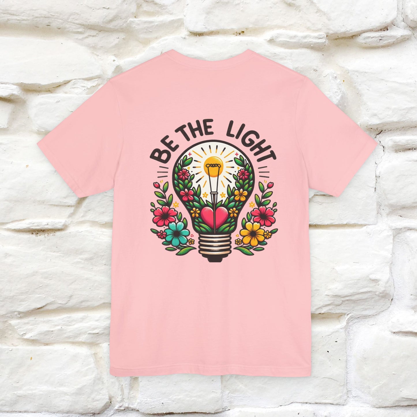 ''Be The Light" Cat T-Shirt| Front & Back Design | Nunu&Miao Studio