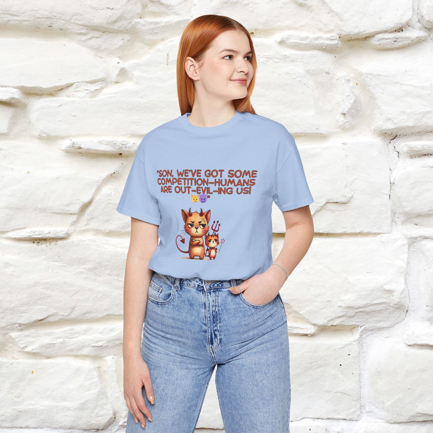 "Humans Are Out-Evil-Ing Us." Cat T-shirt |Nunu&Miao Studio