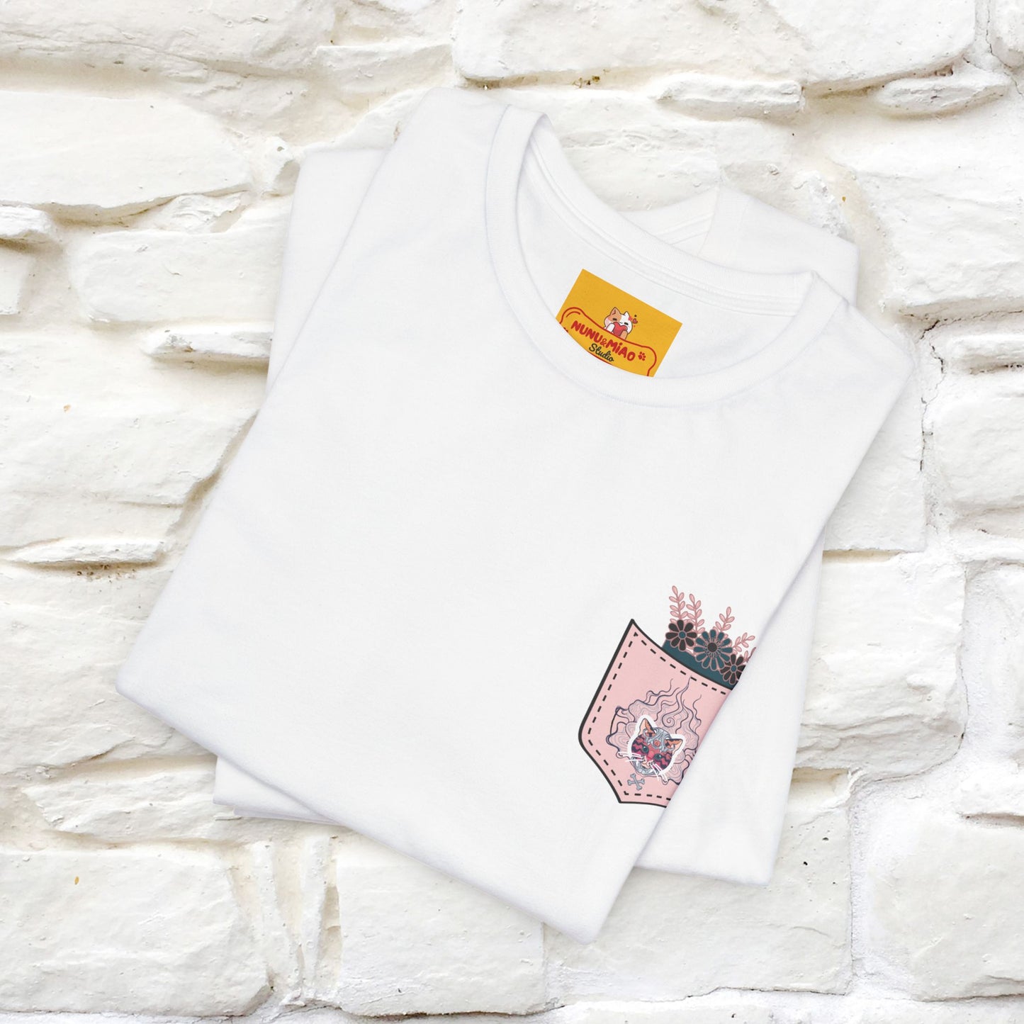''Air Fire Cat'' | Cat T-Shirt Front and Back Design | Nunu&Miao Studio