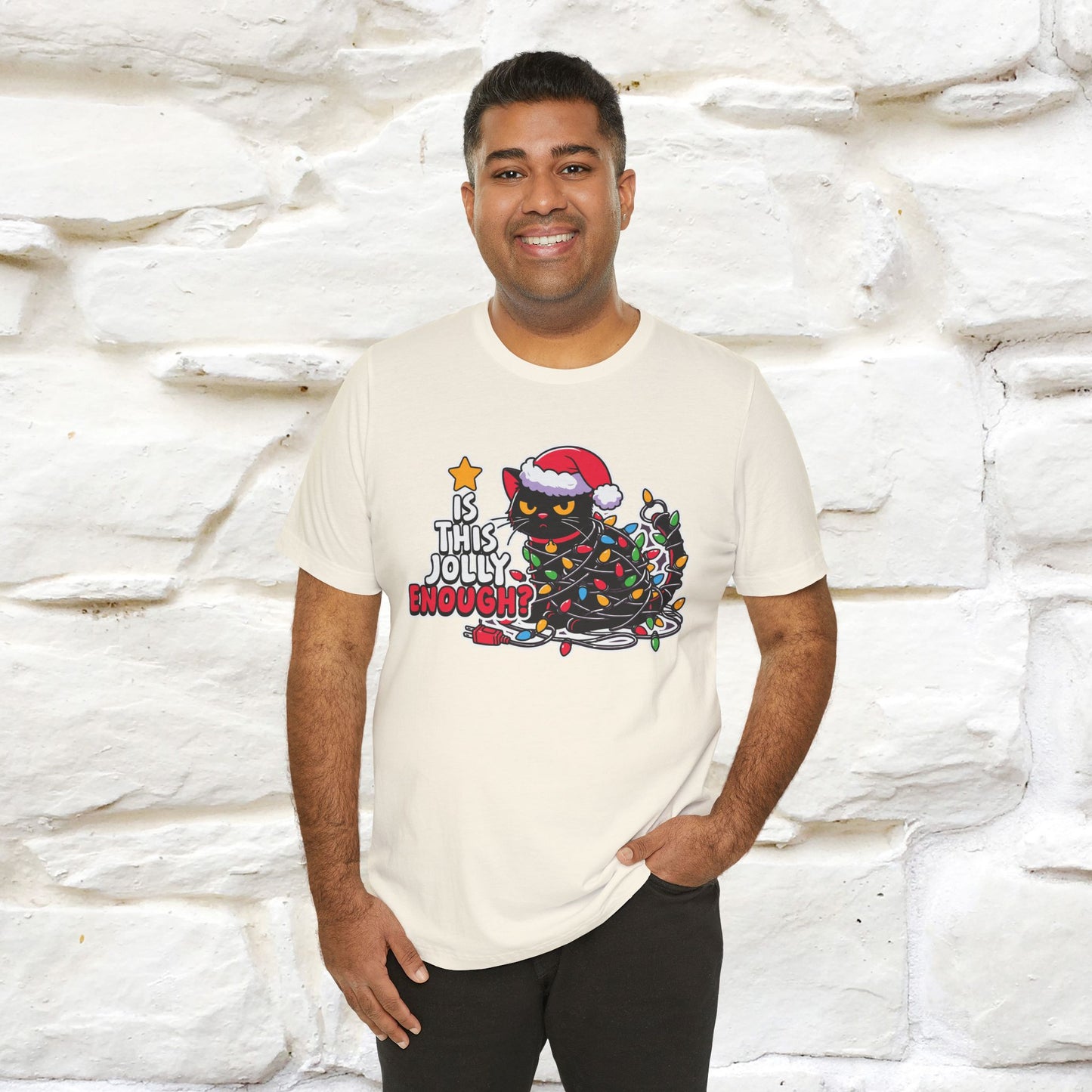 “Is This Jolly Enough?” | Cat T-Shirt | Nunu&Miao Studio