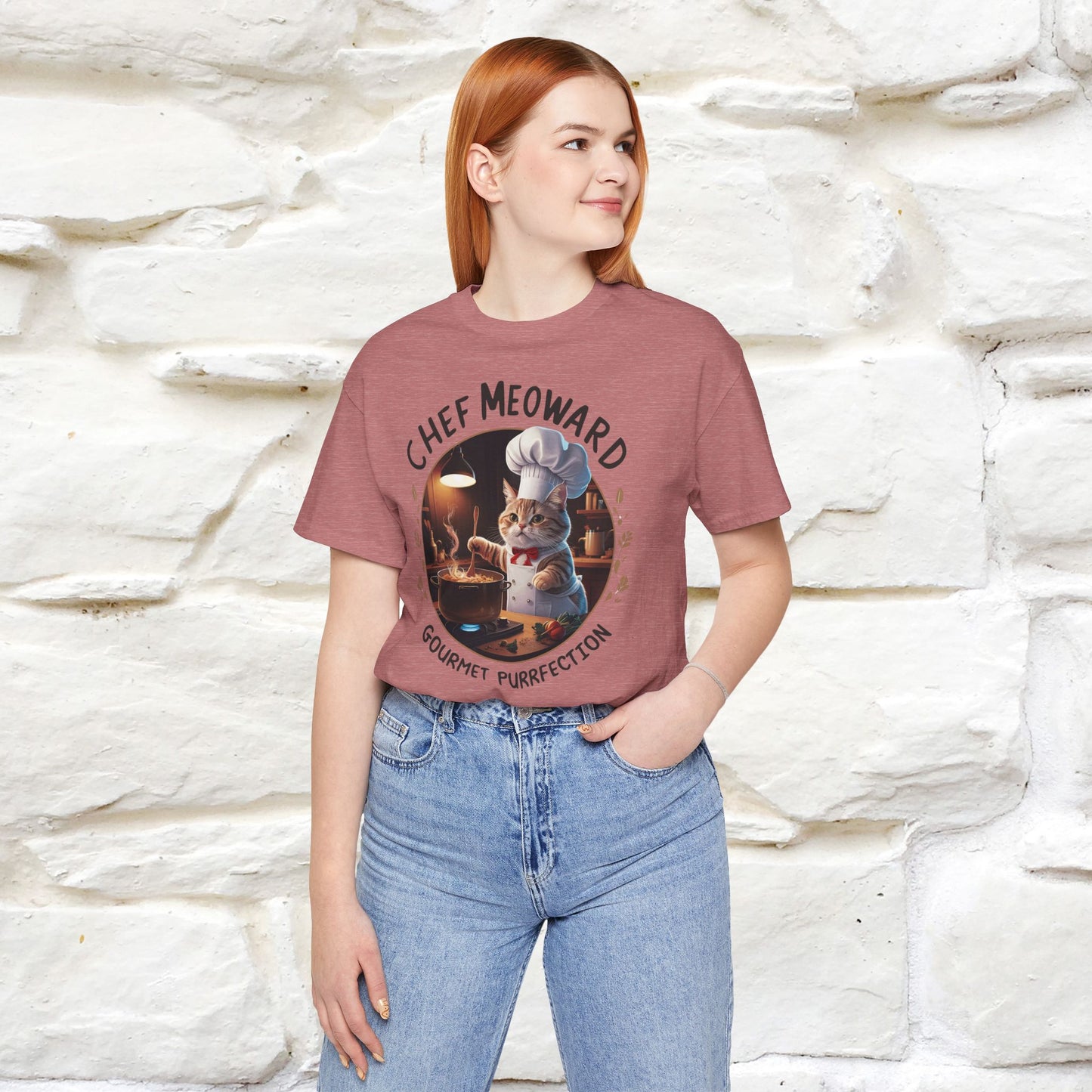 "Chef Meoward Gourmet Purrfection" Cat T-Shirt for Men & Women | 100% Cotton* - Nunu&Miao Studio