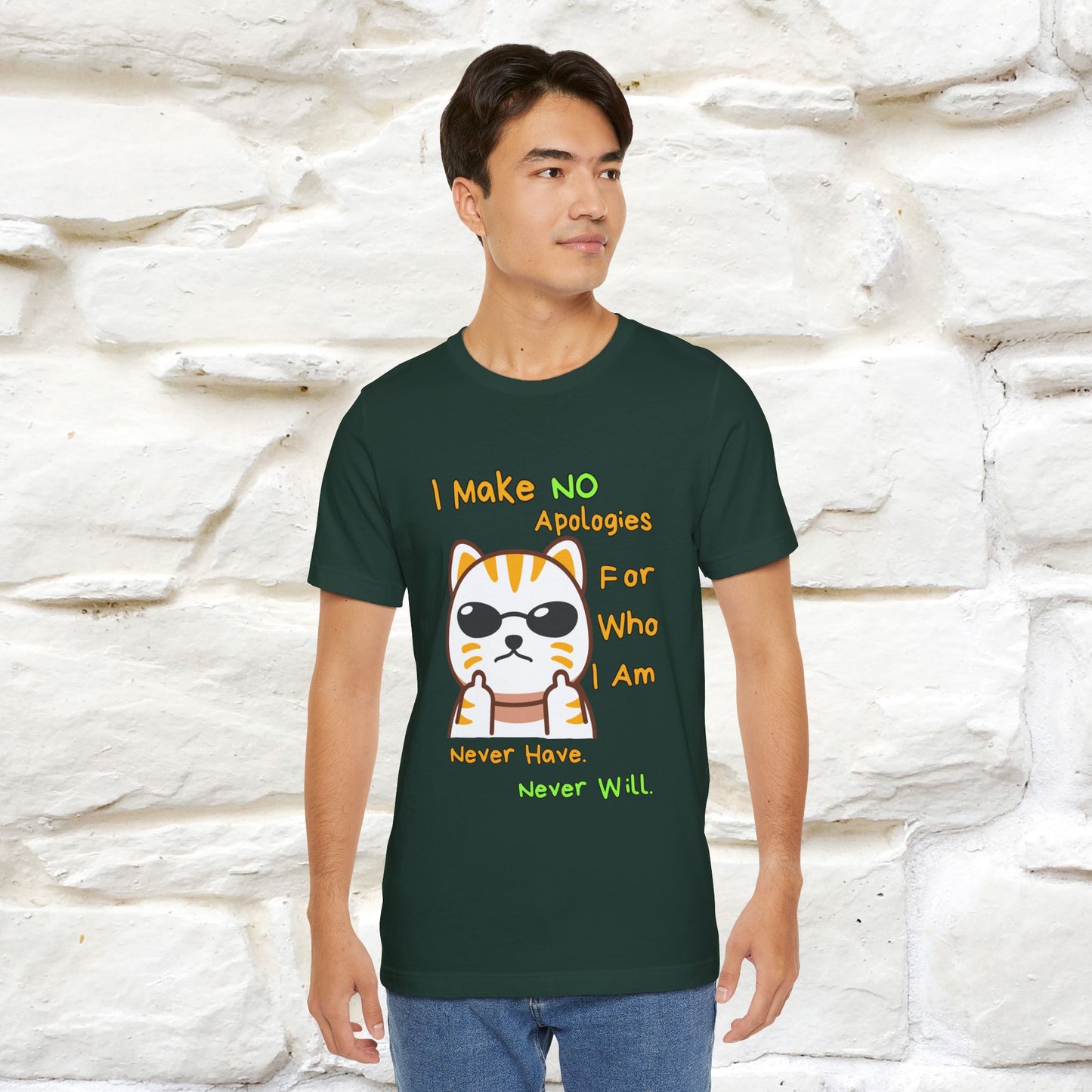 "I Make No Apologies... " |Cat T-Shirt | Nunu&Miao Studio