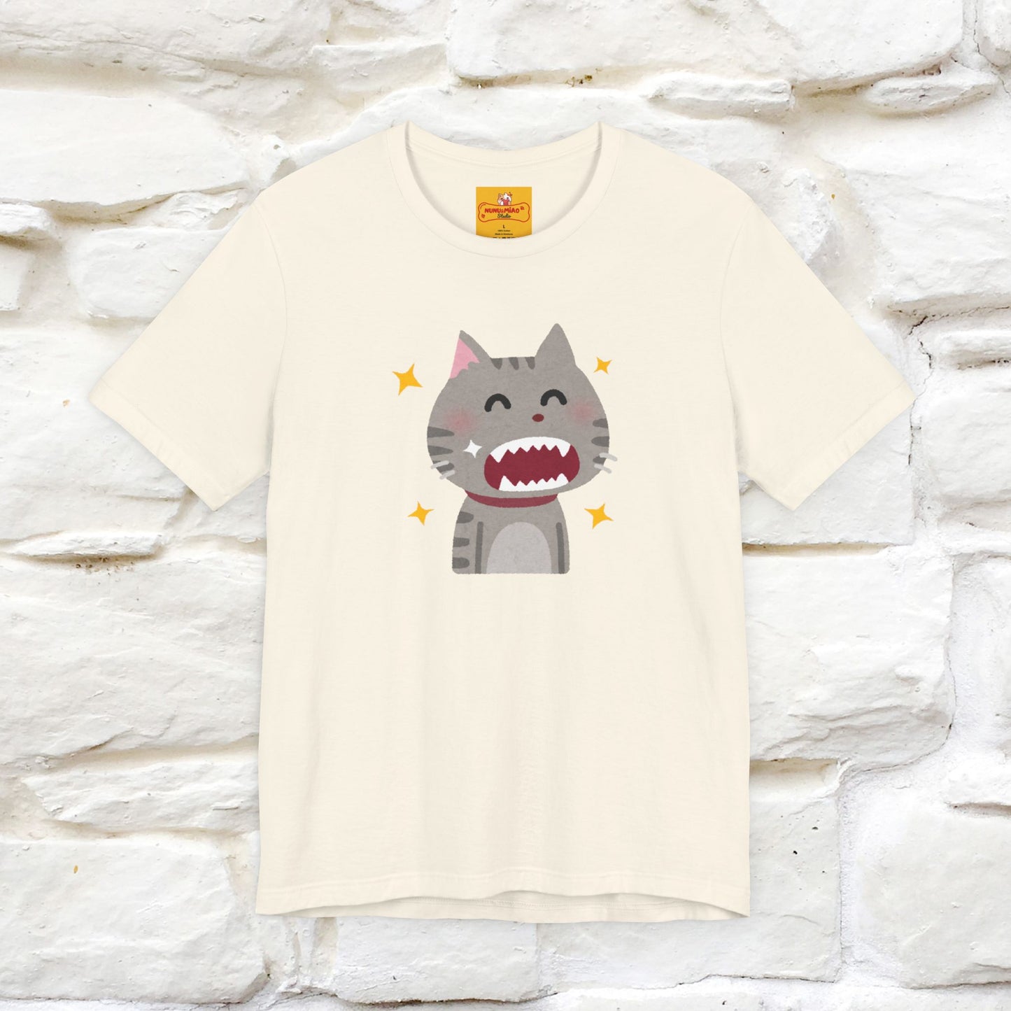"Smile, Sparkle, Shine" Cat T-Shirt | Front & Back Design | Nunu&Miao Studio