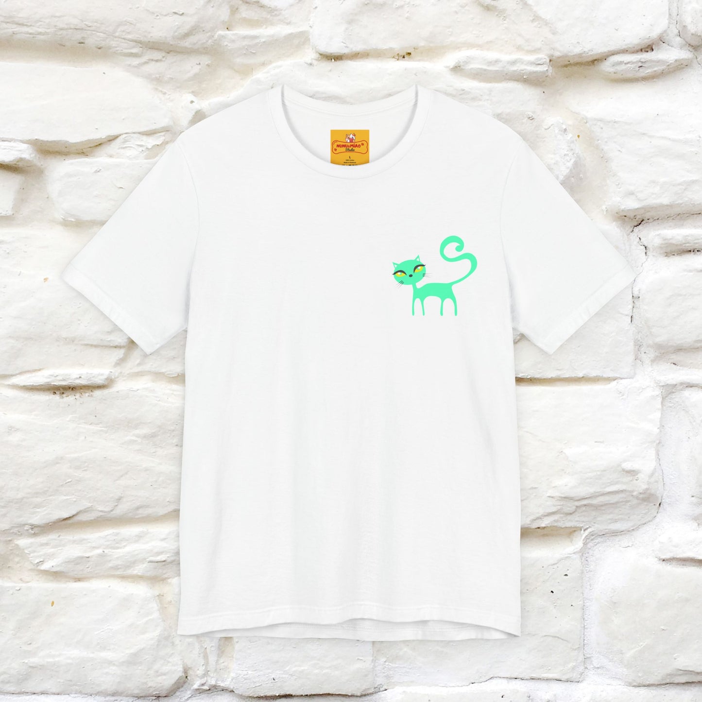 "Move Foreward Good Things Are Up Head" Cat T-Shirt| Front & Back Design | Nunu&Miao Studio
