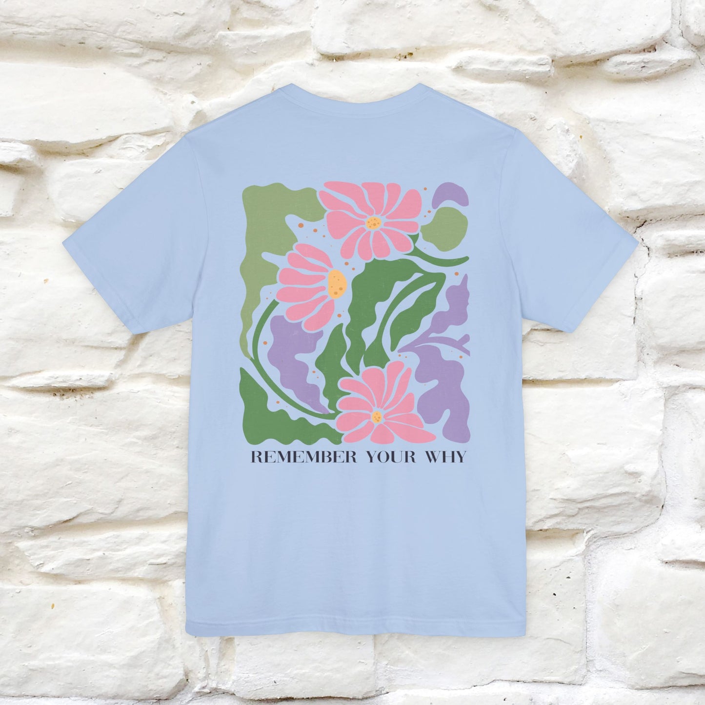 "Remember Your Why'' Cat T-Shirt Front and Back Design | Nunu&Miao Studio