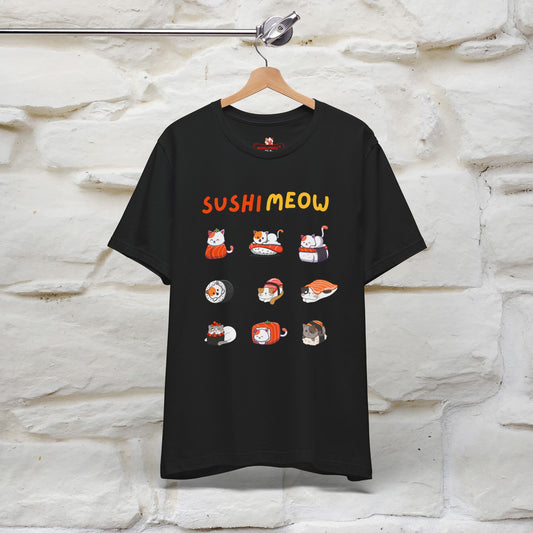 "Sushi Meow" Cat T-shirt for Men & Women | 100% Cotton* - Nunu&Miao Studio