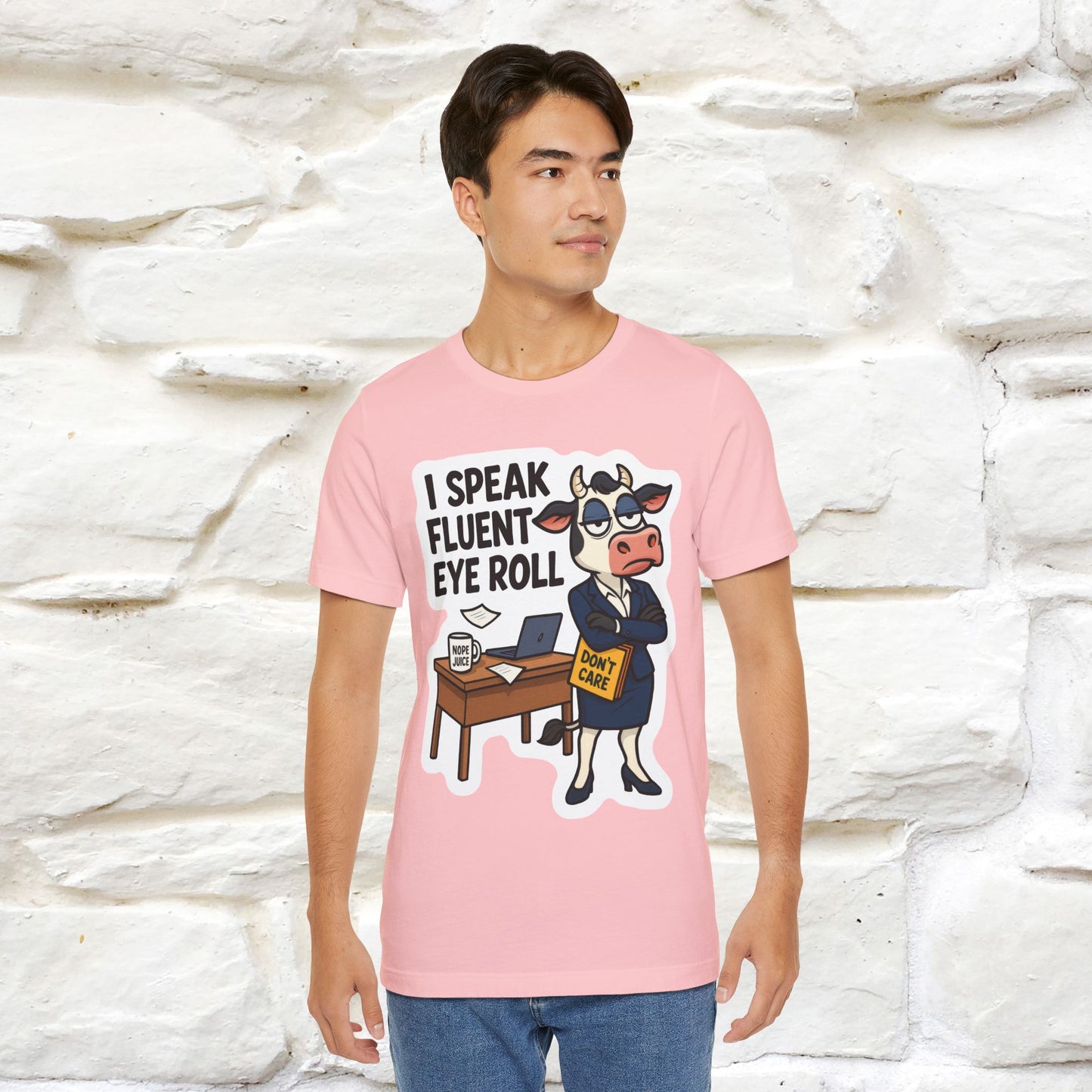 ''I Speak Fluent Eye Roll ''| Sarcastic Cat T-Shirt | Nunu&Miao Studio
