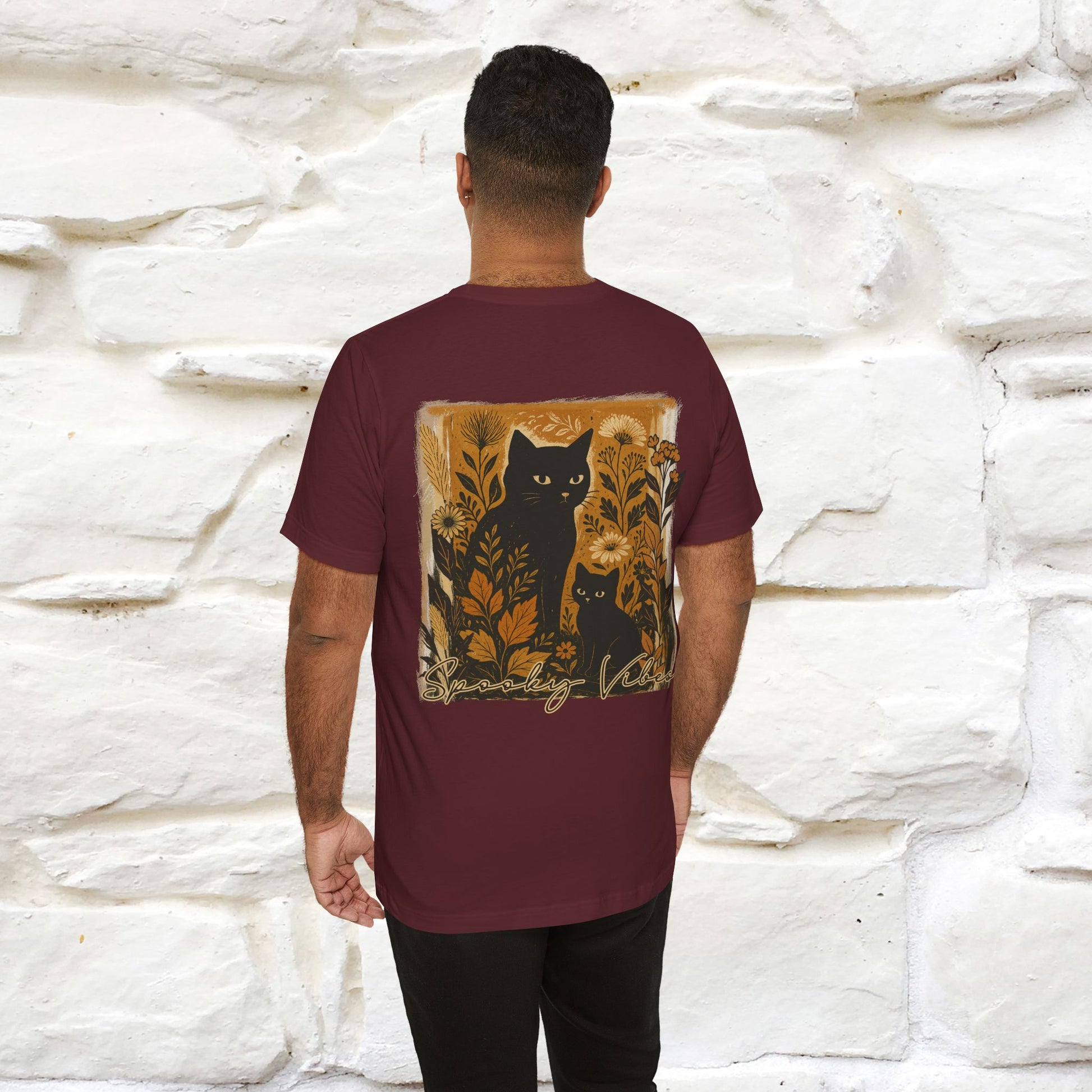 "Spooky Vibes" Cat T-shirt |Nunu&Miao Studio - Nunu&Miao Studio