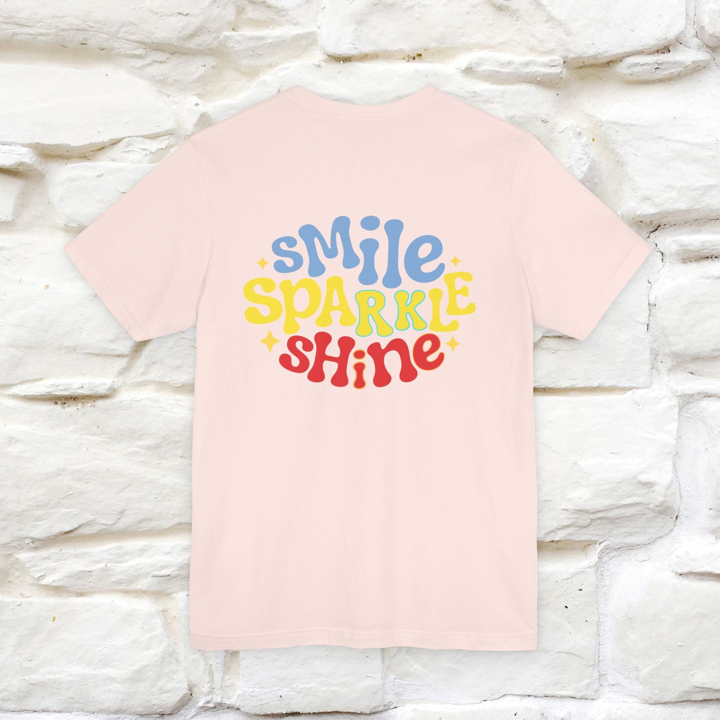 "Smile, Sparkle, Shine" Cat T-Shirt | Front & Back Design | Nunu&Miao Studio