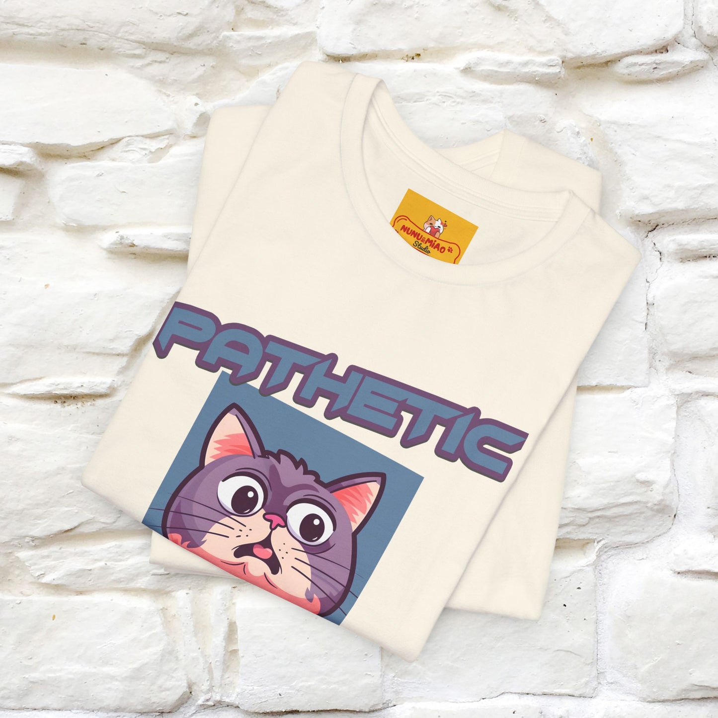 ''Pathetic Human'' | Funny Cat T-Shirt | Nunu&Miao Studio