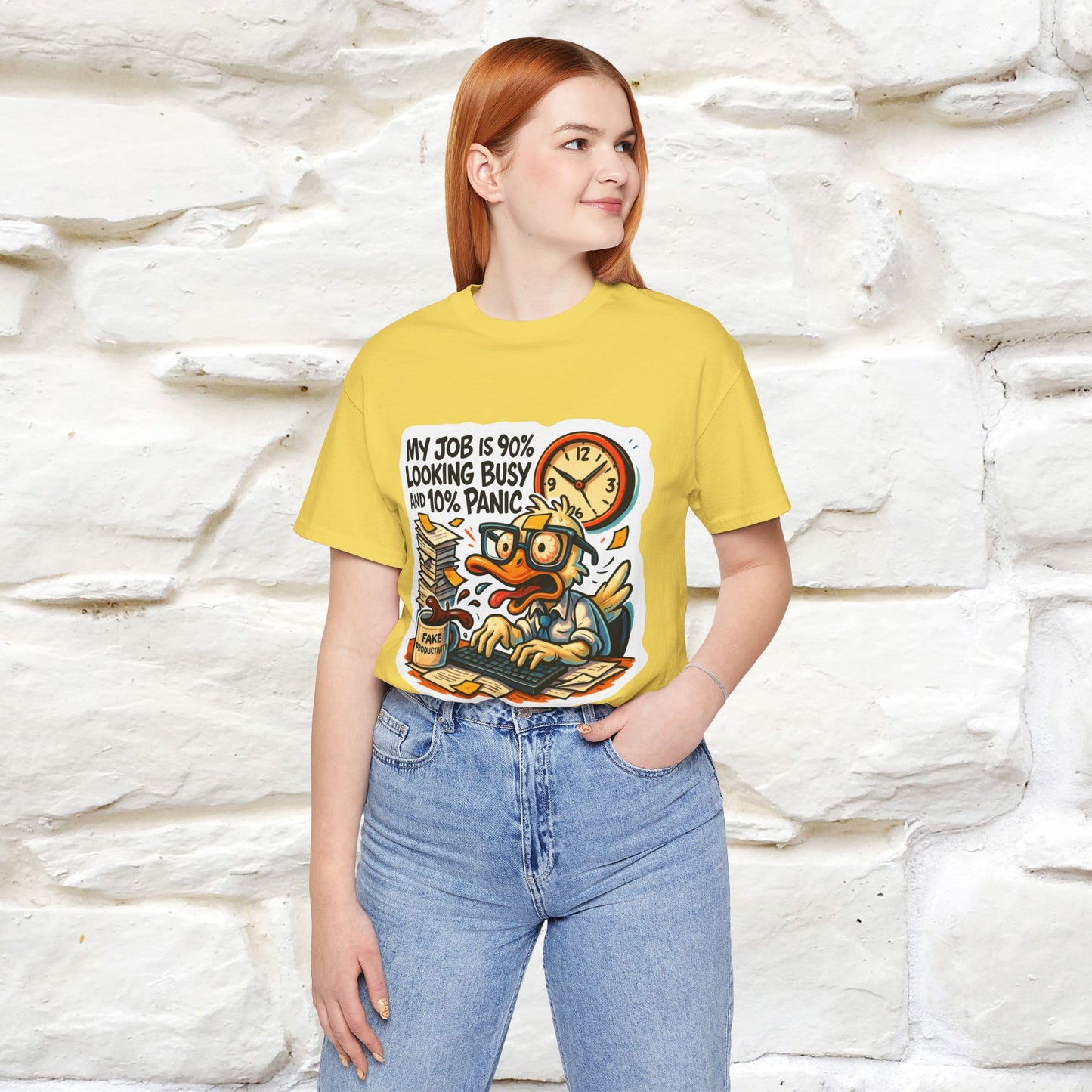 '' My Job is 90% Looking Busy ... | Sarcastic T-Shirt | Nunu&Miao Studio