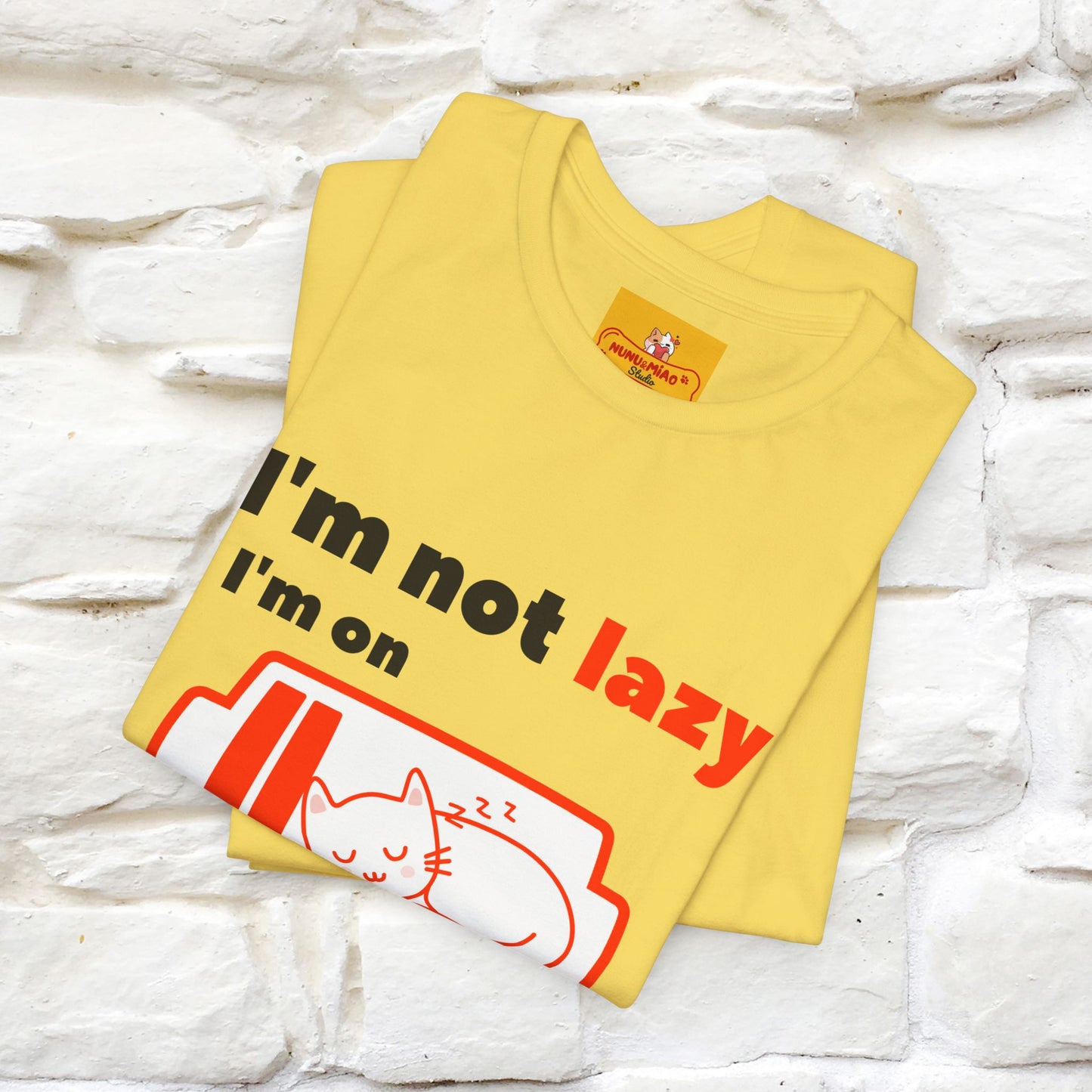 ''I am Not Lazy...'' Cat T-Shirt | Nunu&Miao Studio