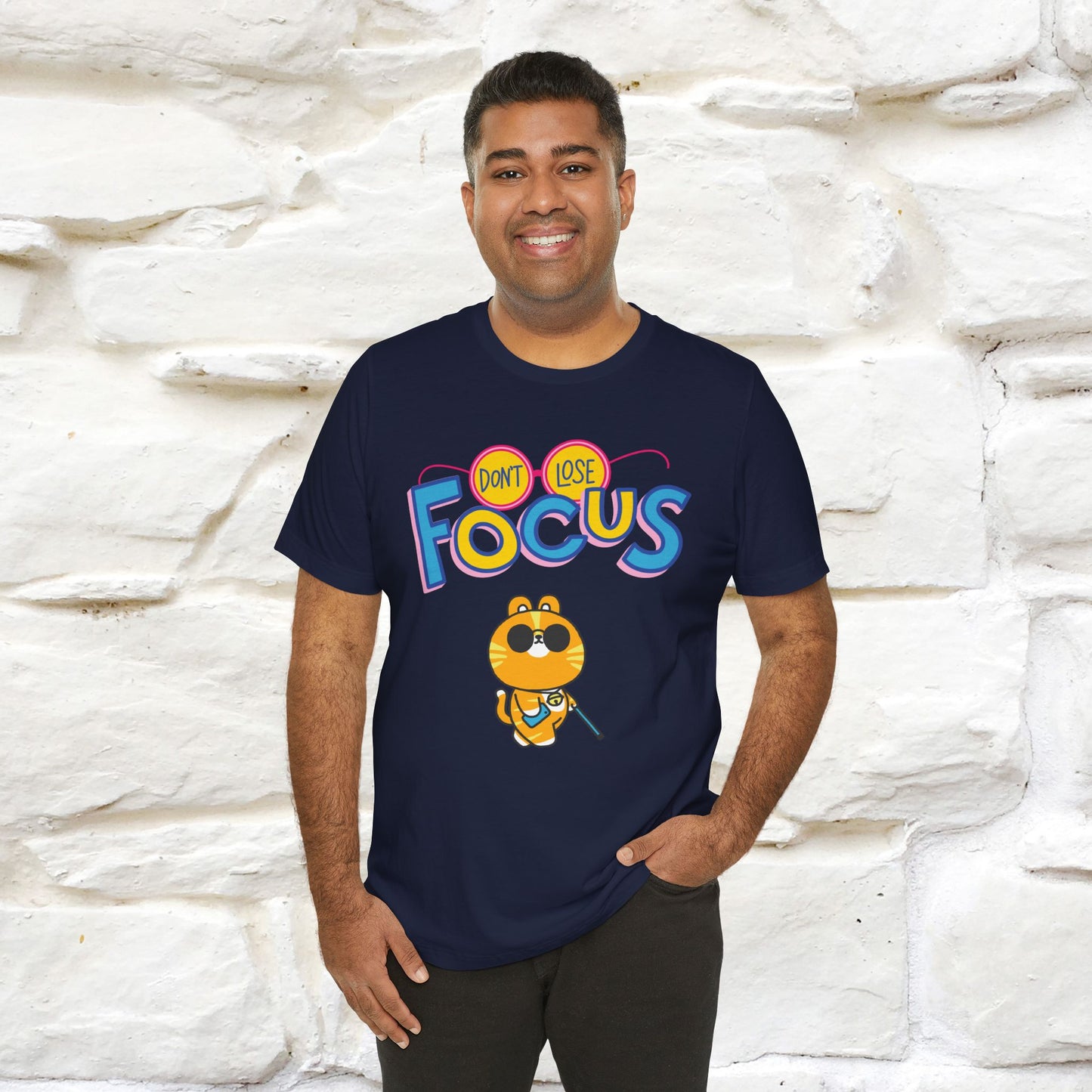 ''Don’t Lose Focus'' Cat T-Shirt | Nunu&Miao Studio