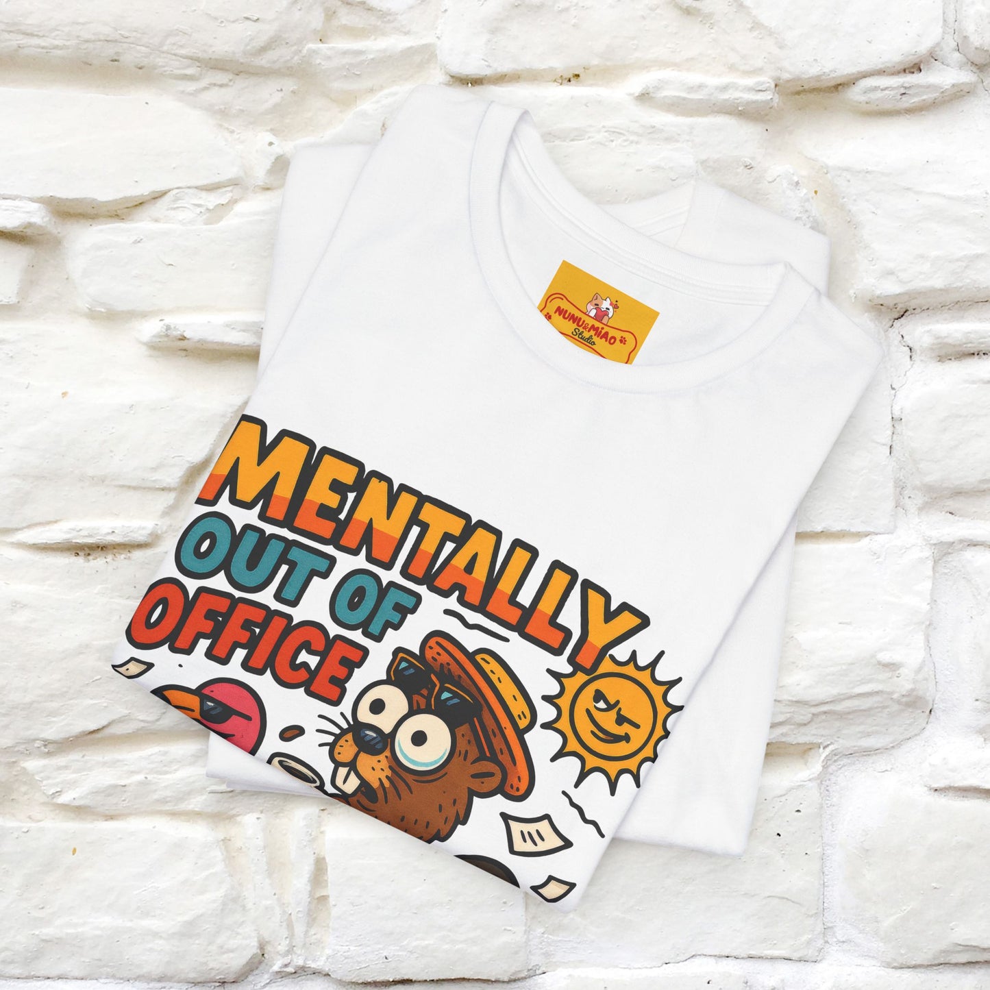 ''Mentally Out Of Office''| Sarcastic Cat T-Shirt | Nunu&Miao Studio