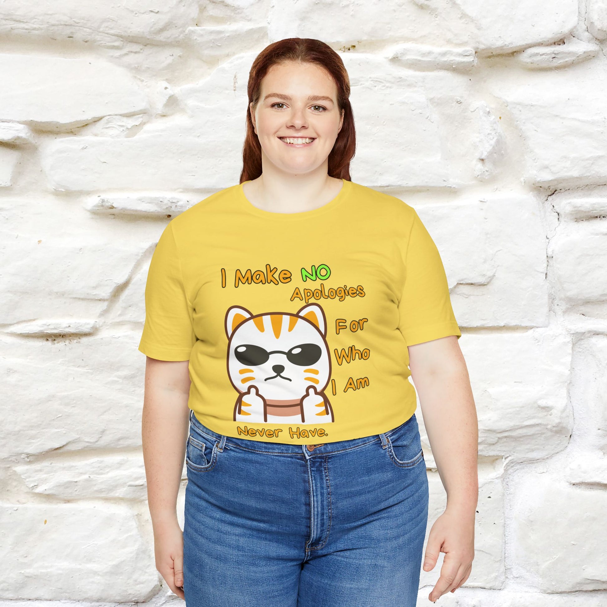 "I Make No Apologies... " |Cat T-Shirt | Nunu&Miao Studio - Nunu&Miao Studio