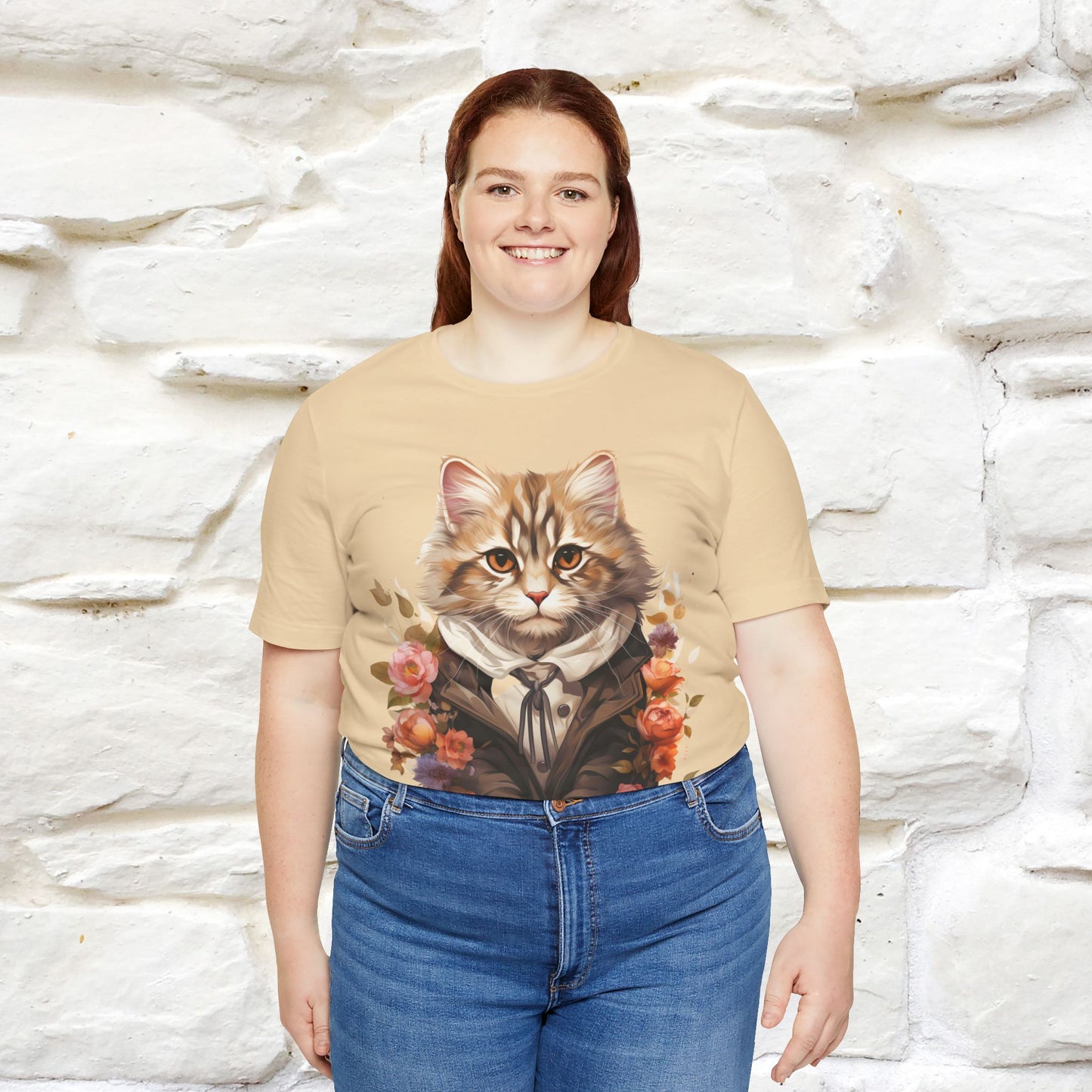 "Mr. Meow" Elegant Cat T-Shirt for Men & Women | 100% Cotton* - Nunu&Miao Studio
