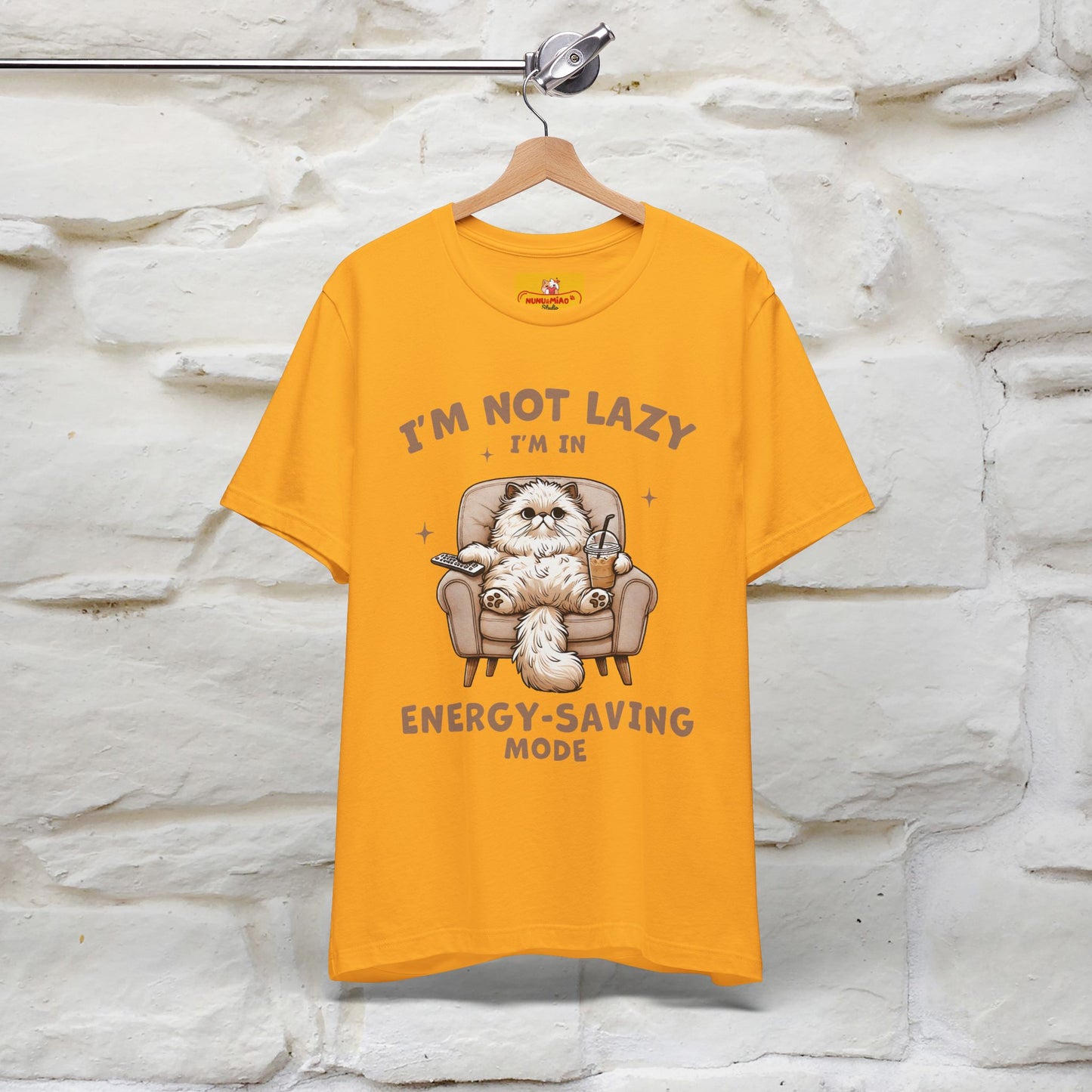"I'm Not Lazy I'm In Energy-Saving Mode " Cat T-shirt |Nunu&Miao Studio