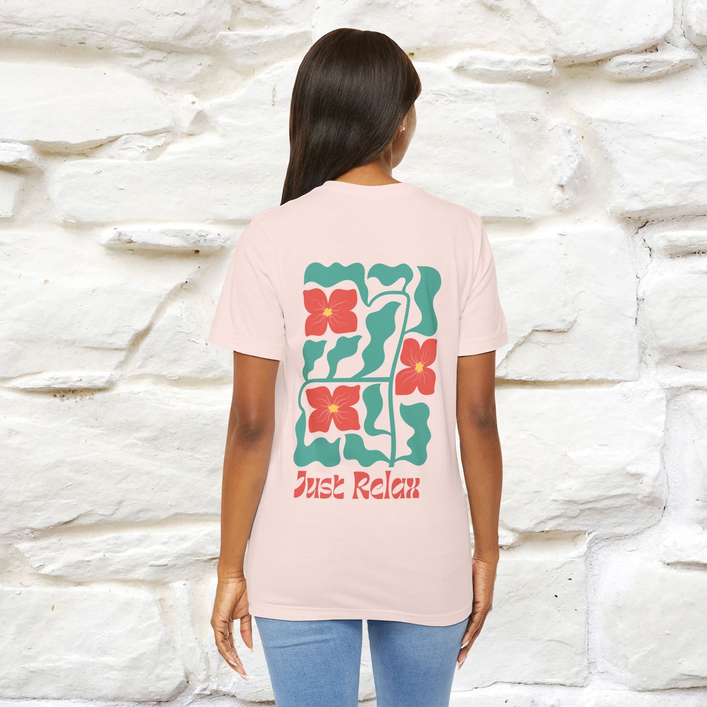 "Just Relax'' Cat T-Shirt Front and Back Design | Nunu&Miao Studio