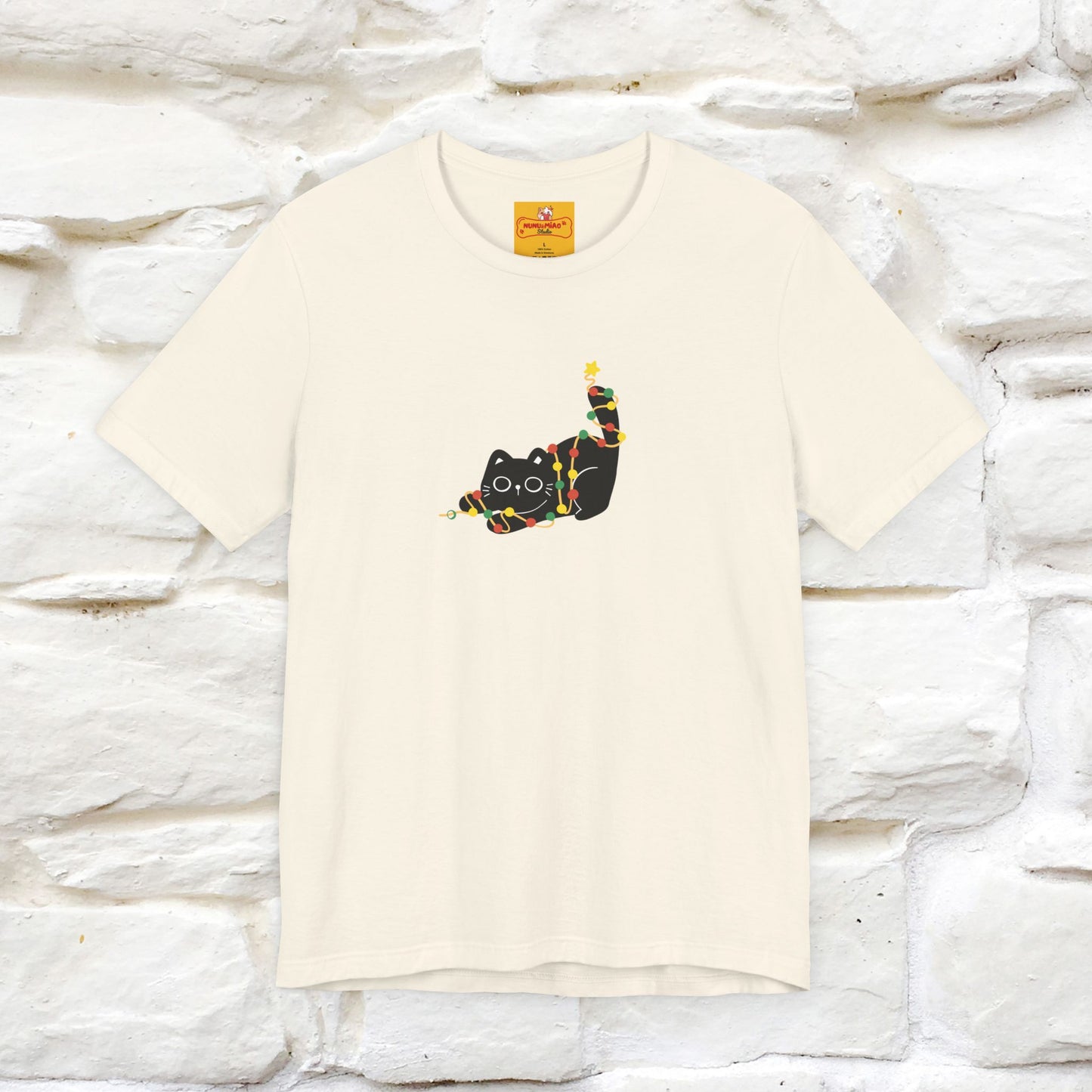 ''Be The Light" Cat T-Shirt| Front & Back Design | Nunu&Miao Studio