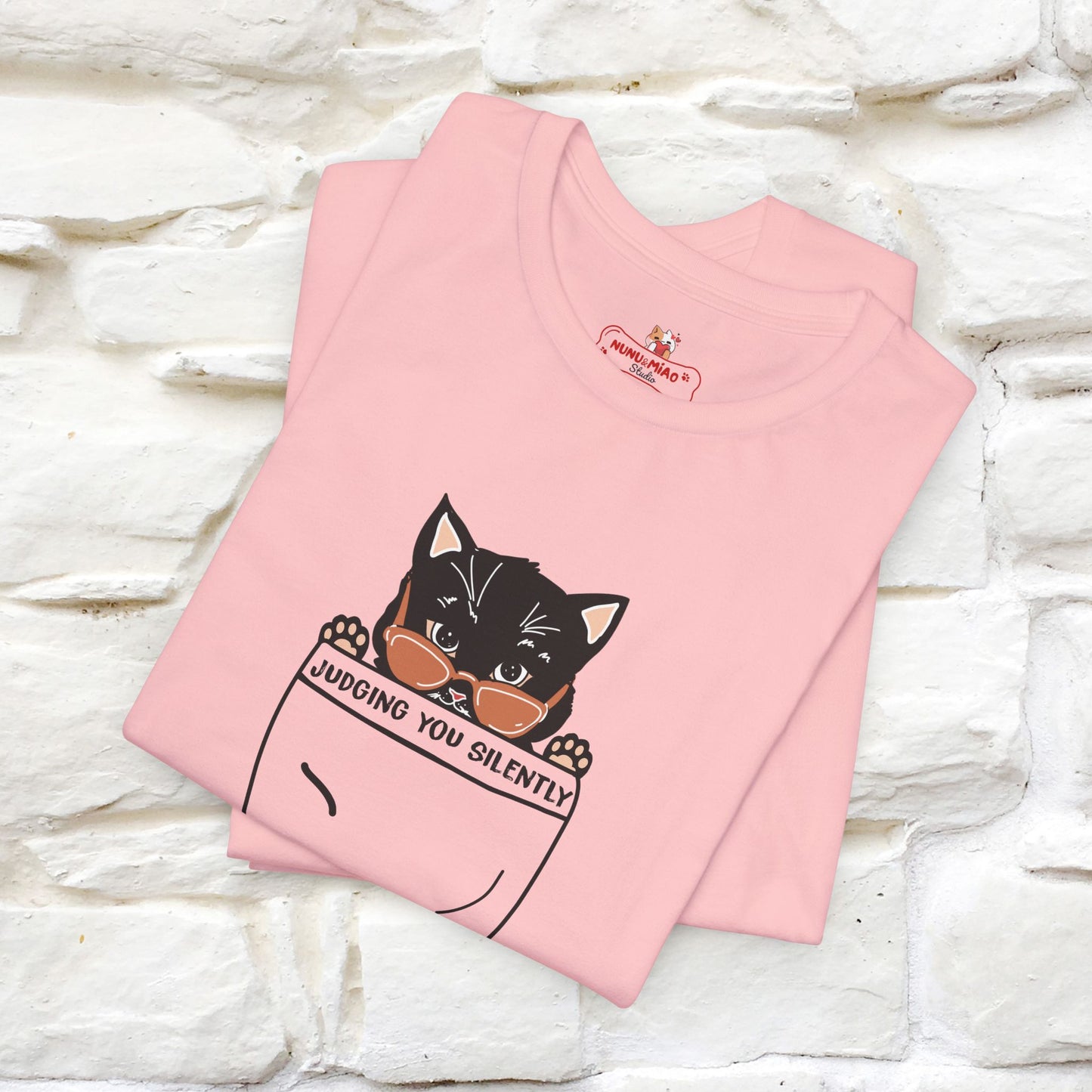 Judging You Silently Cat T-Shirt for Men | 100% Cotton* Funny & Sassy Tee - Nunu&Miao Studio