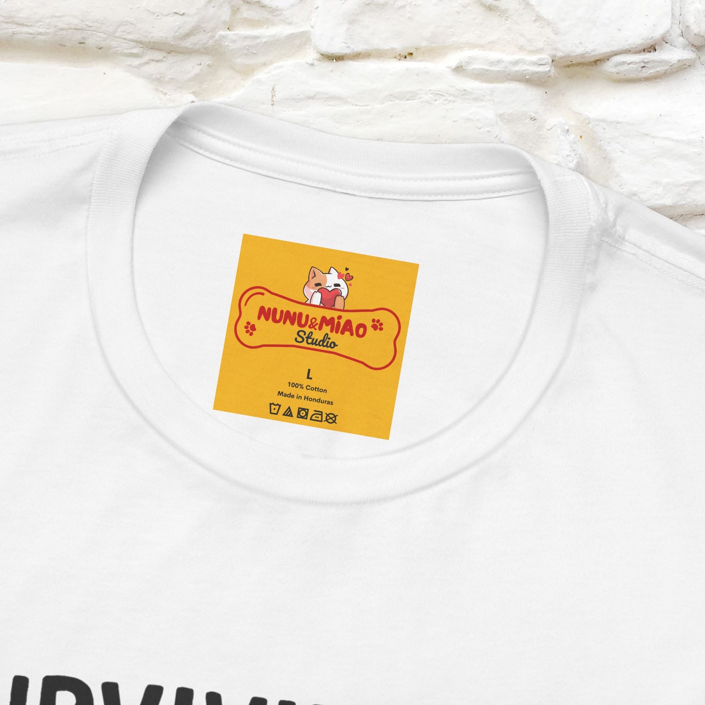 "Surviving Off...Vibes And Broken .. " |Cat T-Shirt | Nunu&Miao Studio