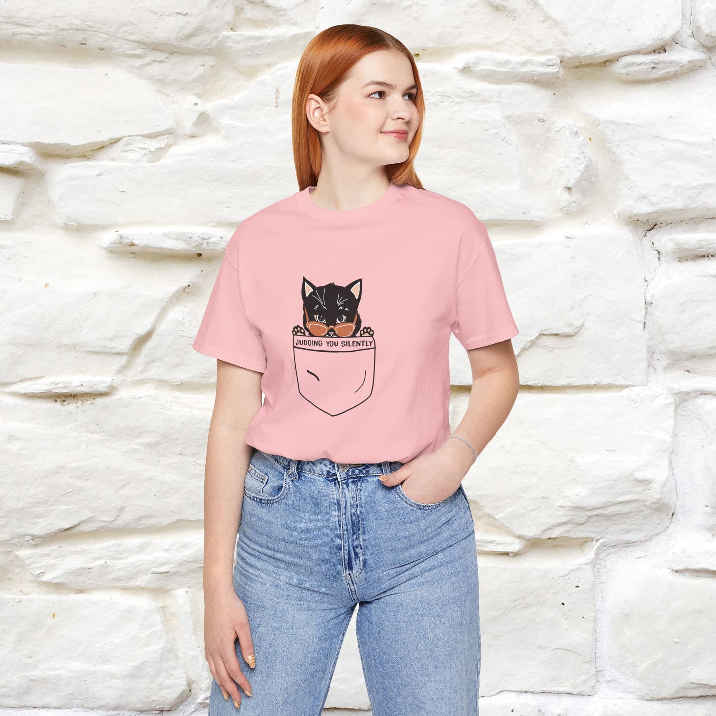 Judging You Silently Cat T-Shirt for Men | 100% Cotton* Funny & Sassy Tee - Nunu&Miao Studio