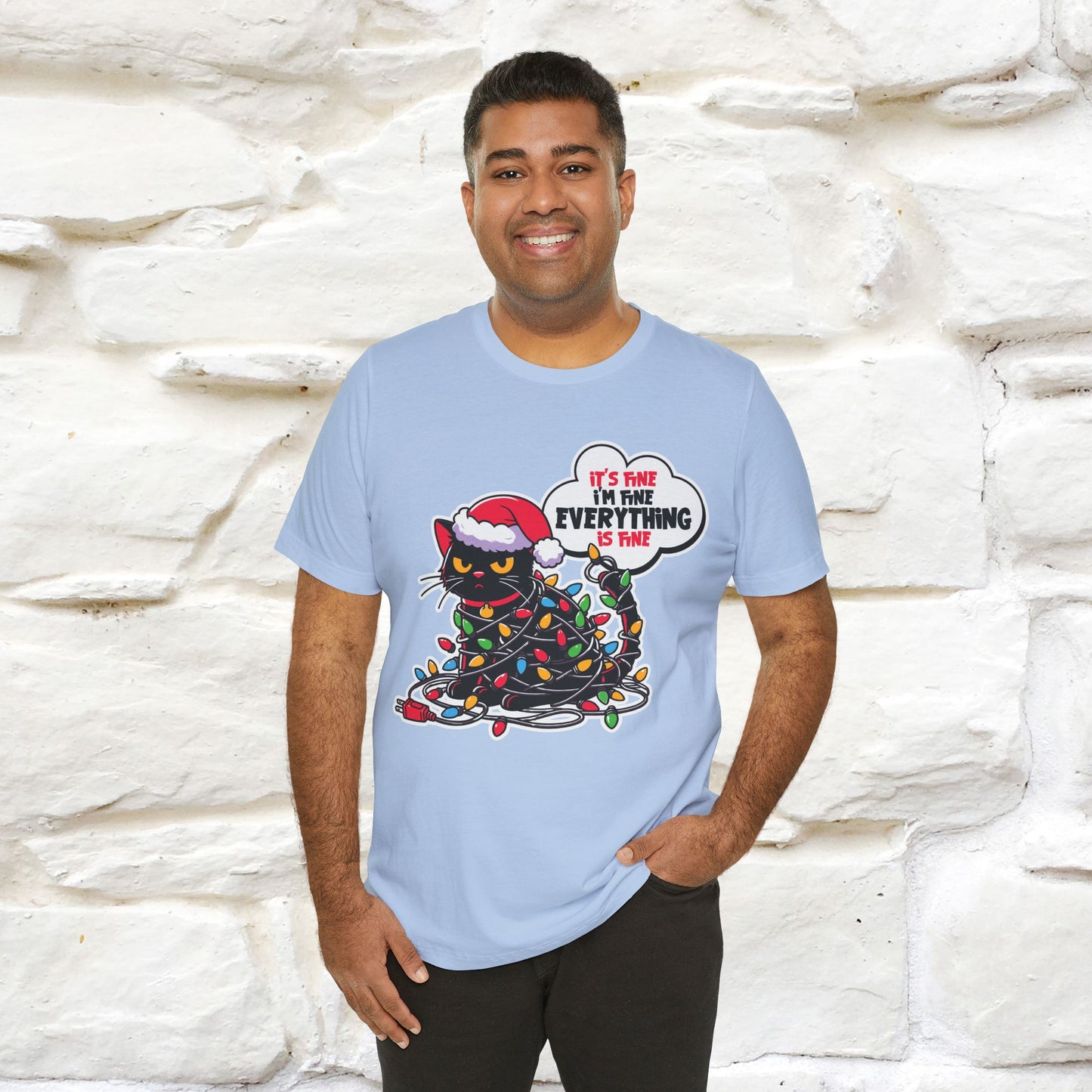 “Everything Is Fine..” | Cat T-Shirt | Nunu&Miao Studio