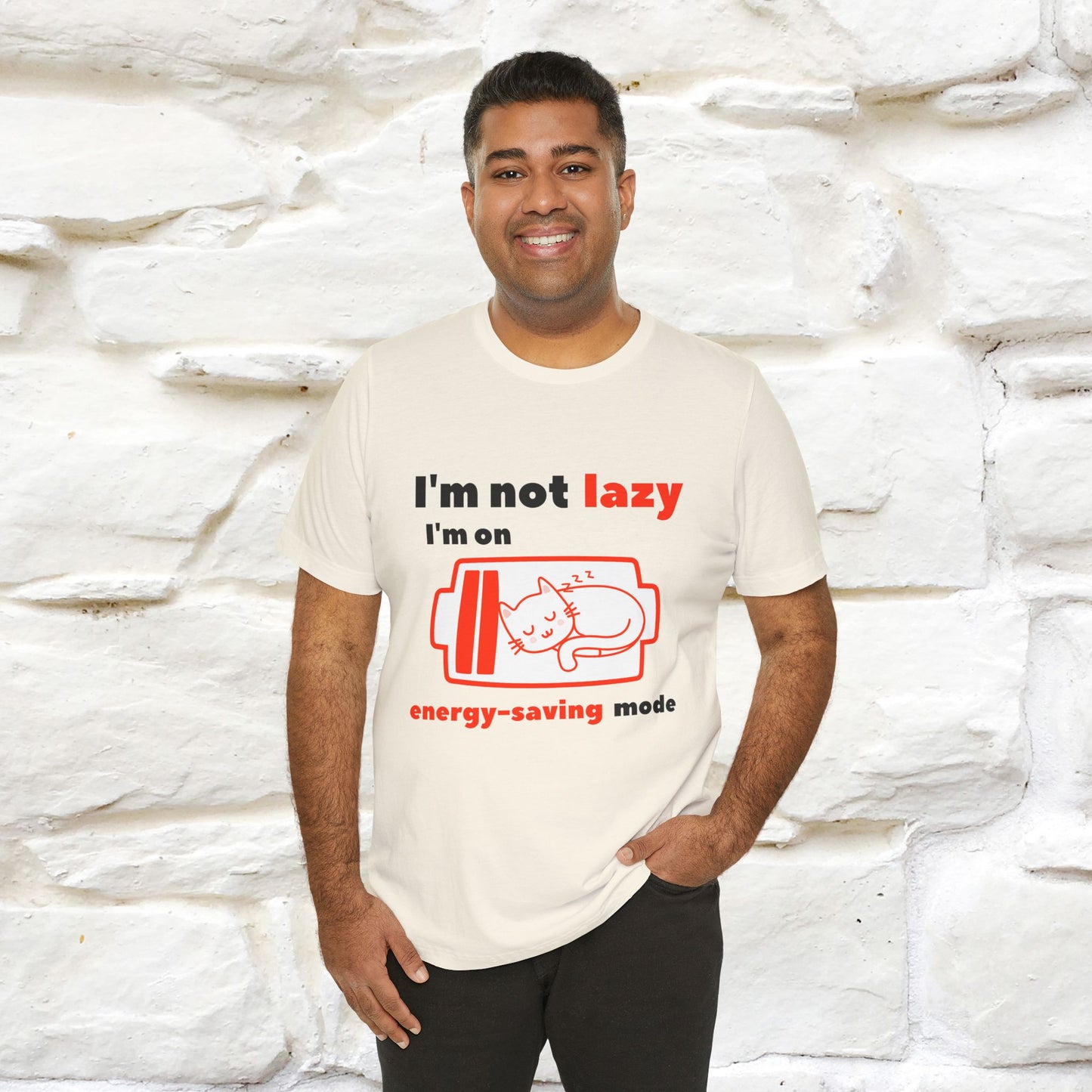 ''I am Not Lazy...'' Cat T-Shirt | Nunu&Miao Studio
